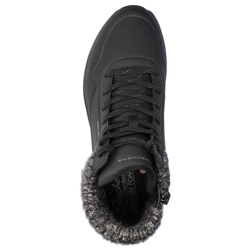 Pantofi peste gleznă universali 167988blk pentru iarnă negri damă