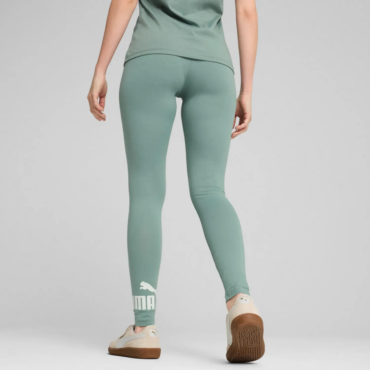 ESS No. 1 Logo Leggings Damen PUMA Green Moon 11/11