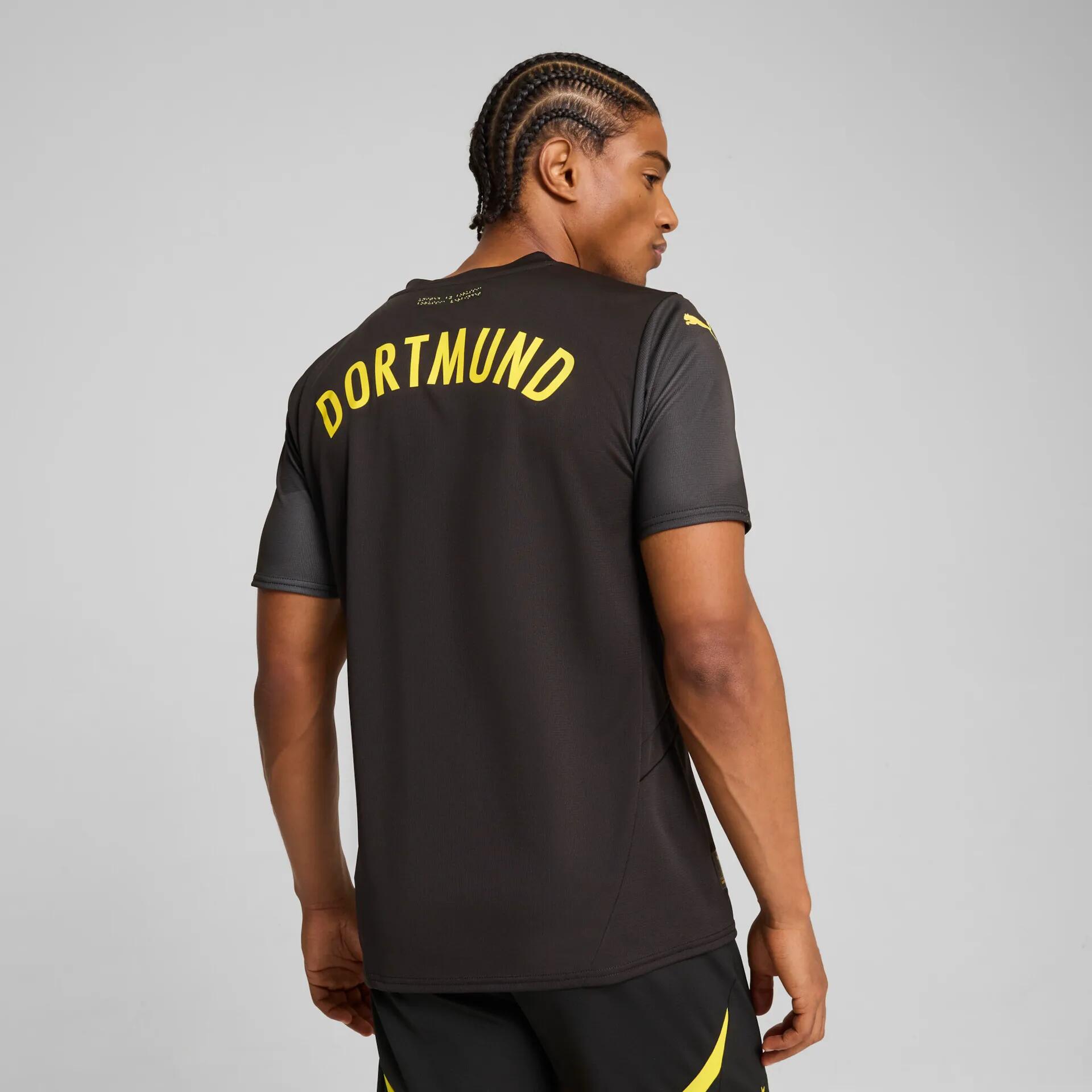 Borussia Dortmund 24/25 uitshirt voor heren PUMA Black Faster Yellow 11/11