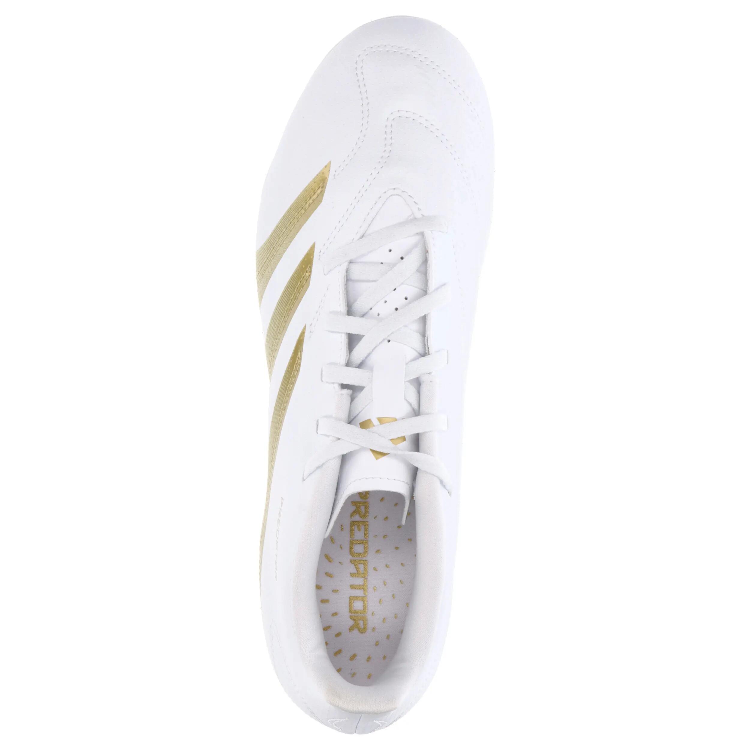 Chuteiras adidas Predator Club FG Branco/Dourado 5/15