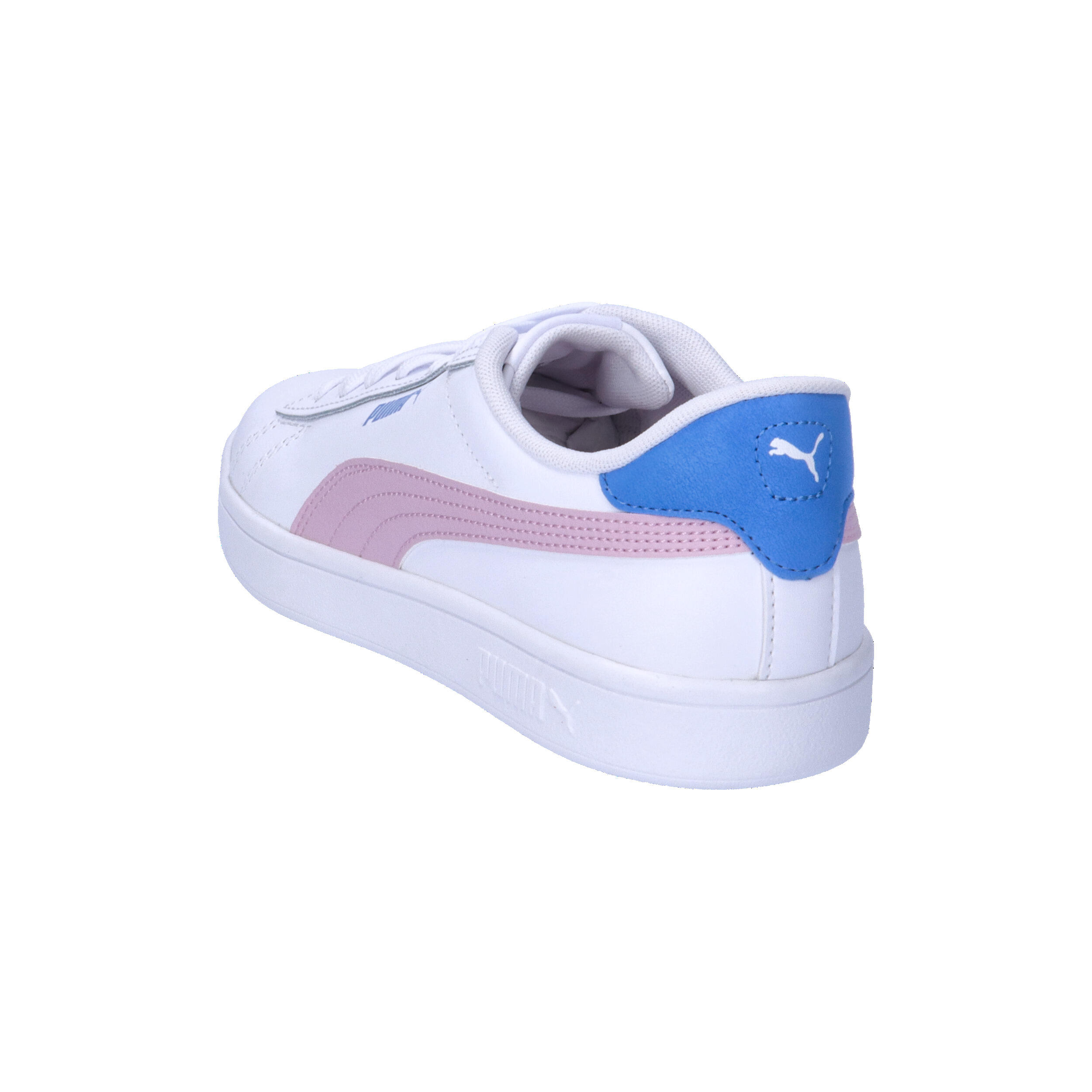 Sneakers Smash 3.0 Leather da ragazzi PUMA White Grape Mist Blue Skies Purple 12/15