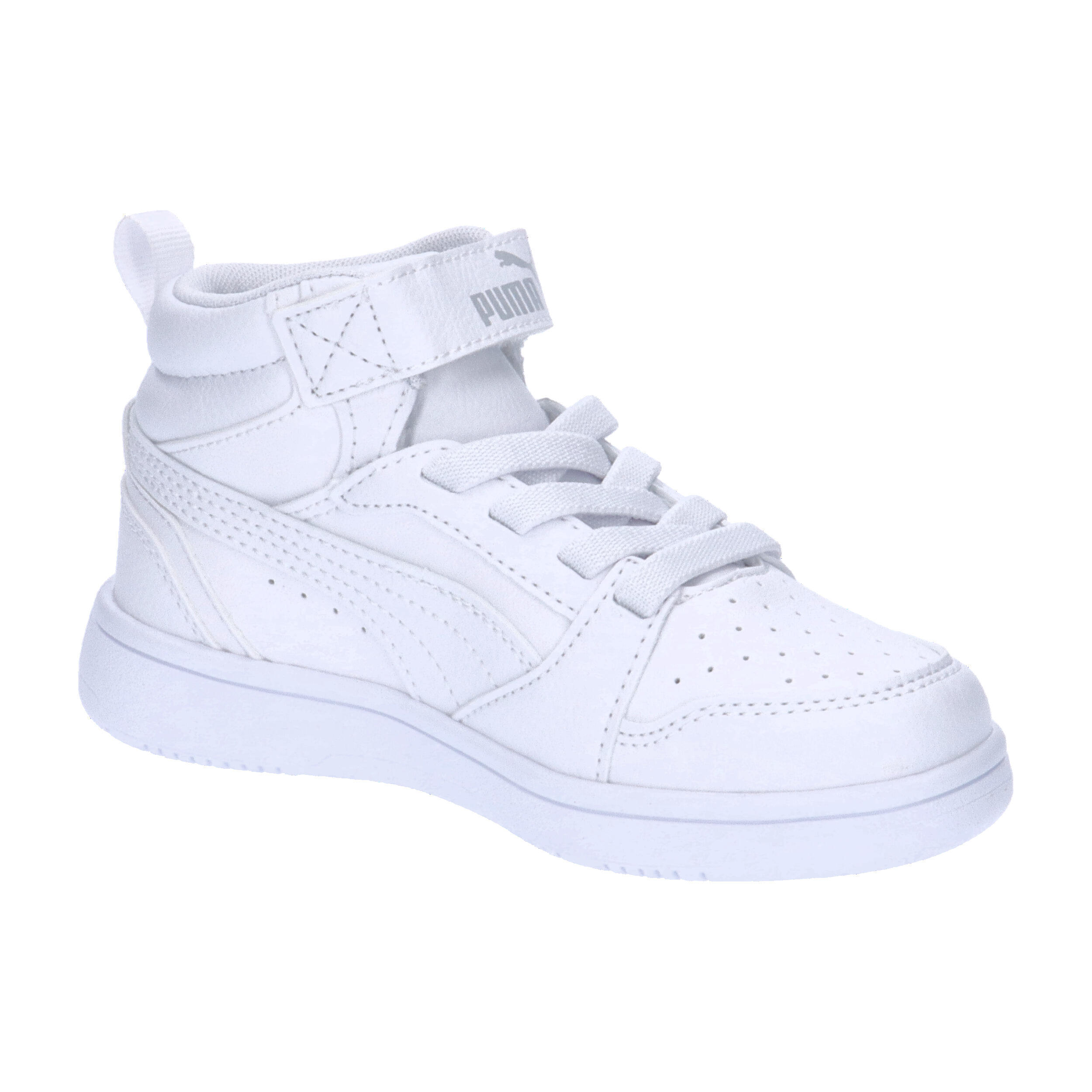 Rebound V6 Mid sneakers voor kinderen PUMA White Cool Light Gray 8/15