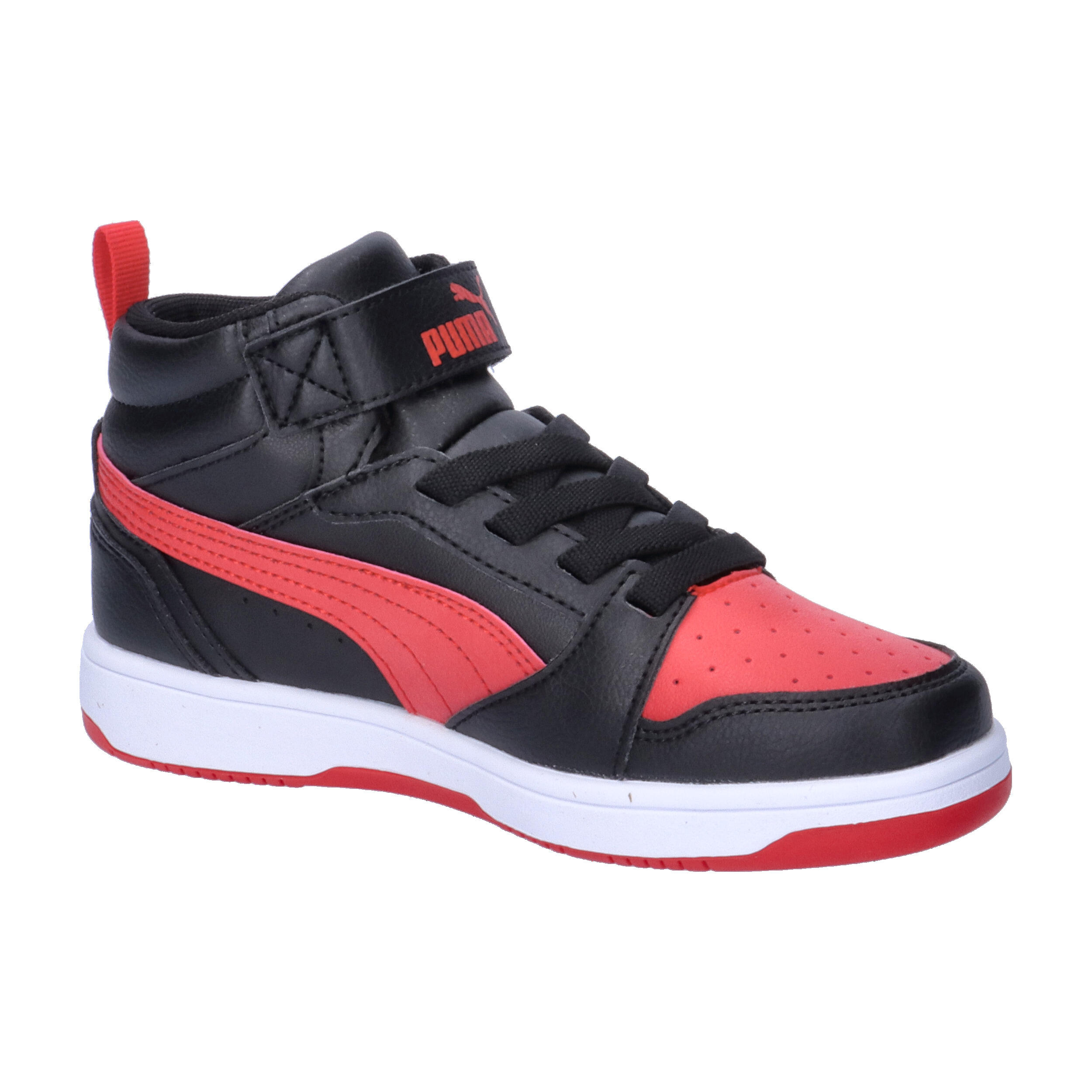 Puma - Rebound v6 mid rojo/negro 393832-11 8/15