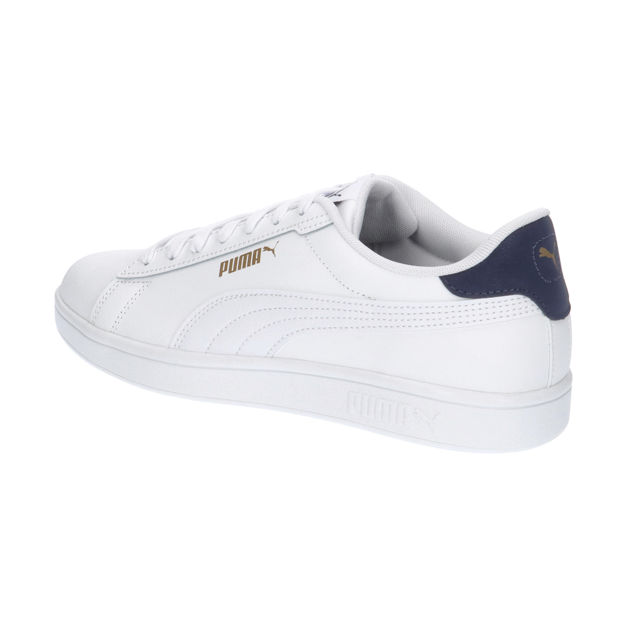 Zapatillas Smash 3.0 L PUMA White Navy Gold Blue 11/15