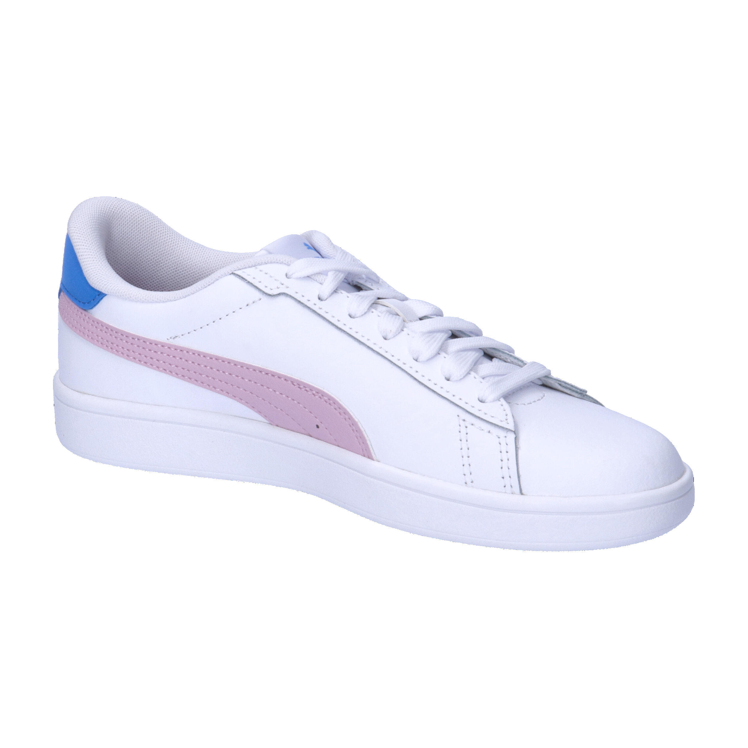Sneakers Smash 3.0 Leather da ragazzi PUMA White Grape Mist Blue Skies Purple 8/15