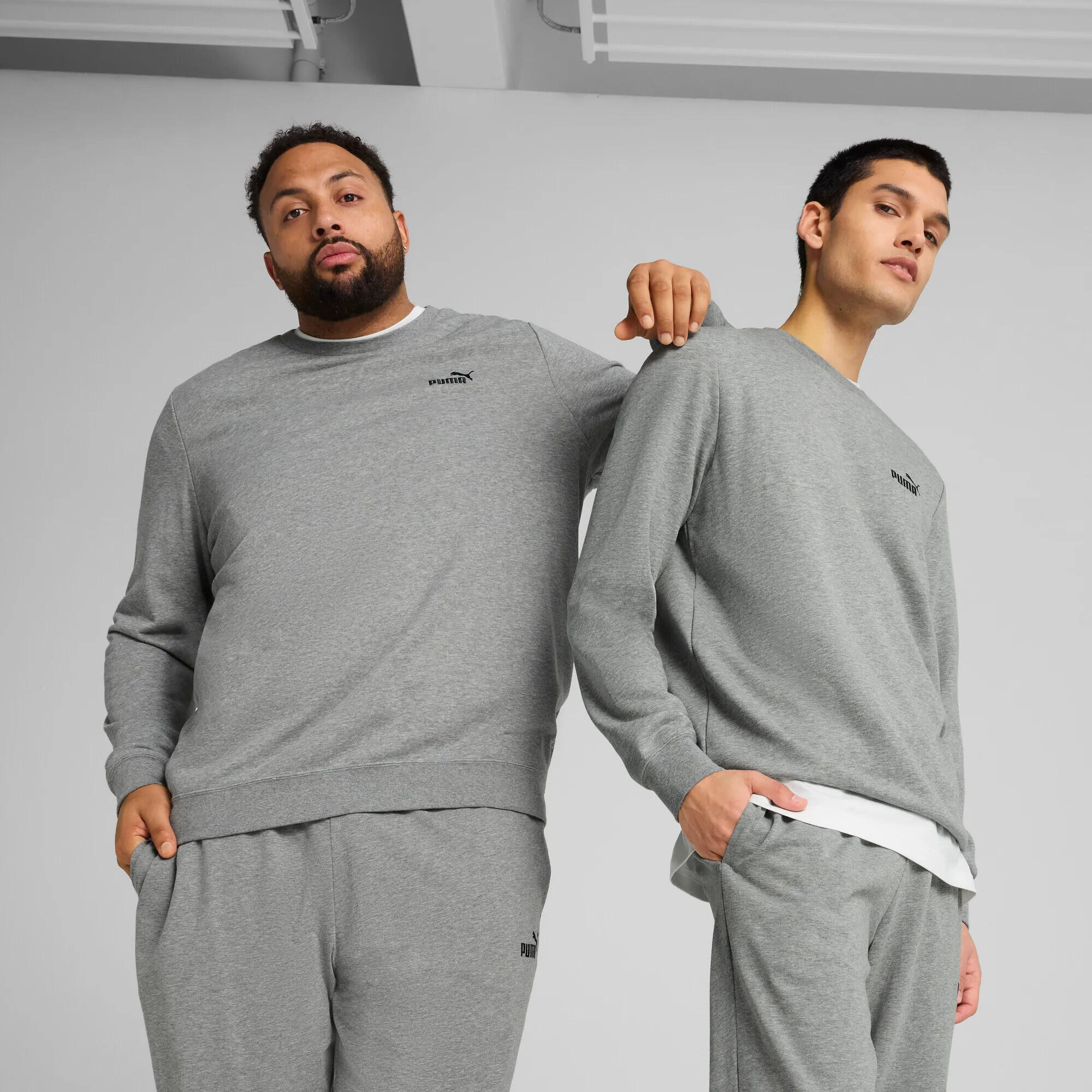 Essentials Small No. 1 Logo Crewneck Herren PUMA Medium Gray Heather 9/13
