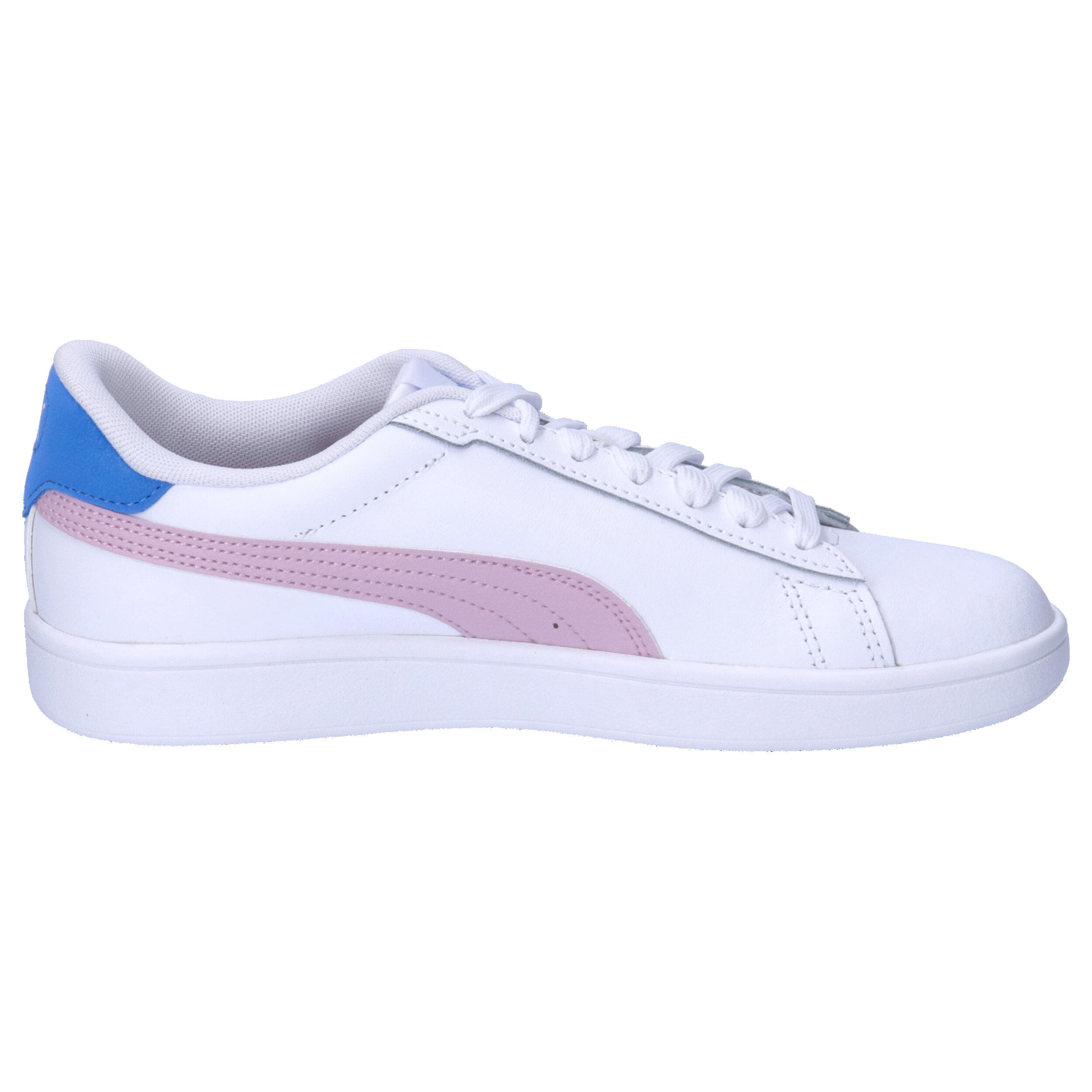 Sneakers Smash 3.0 Leather da ragazzi PUMA White Grape Mist Blue Skies Purple 7/15