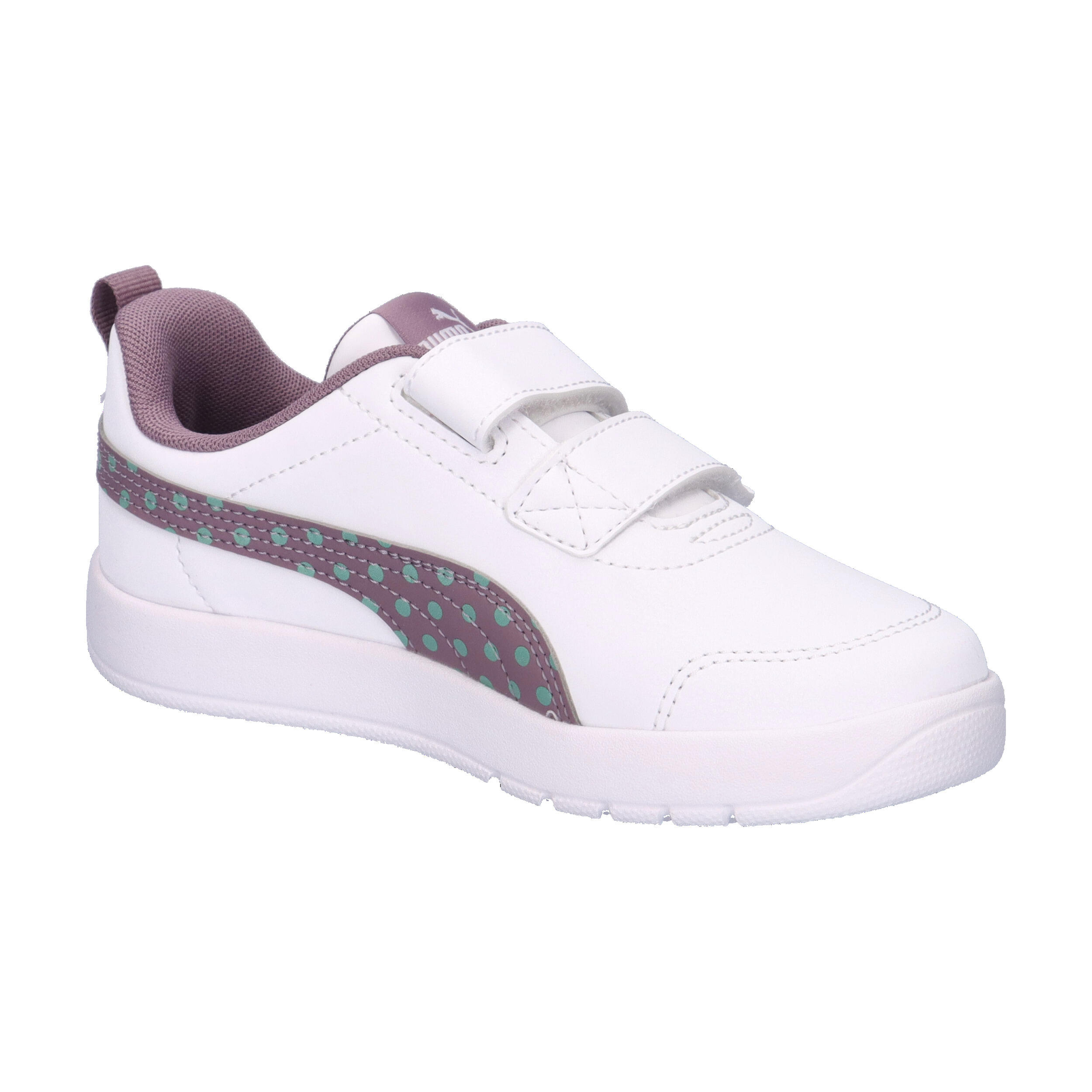Puma Mädchen Sneaker Courtflex V3 Dotty V PS 398758 8/15