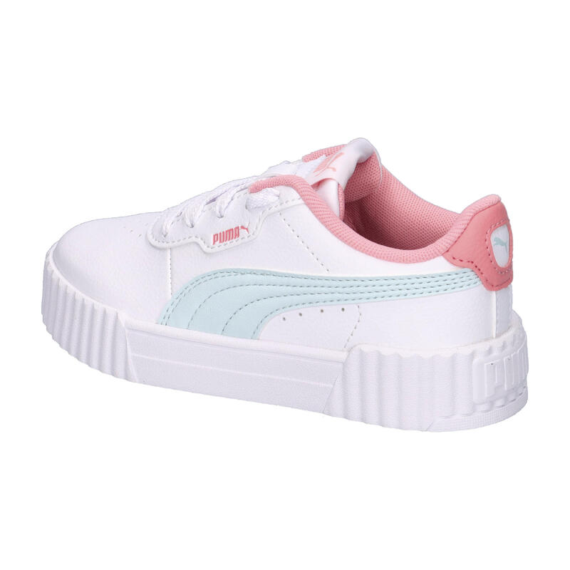 Încălțăminte fitness copii amortizare talpă cauciuc Carina 3.0 alb PUMA