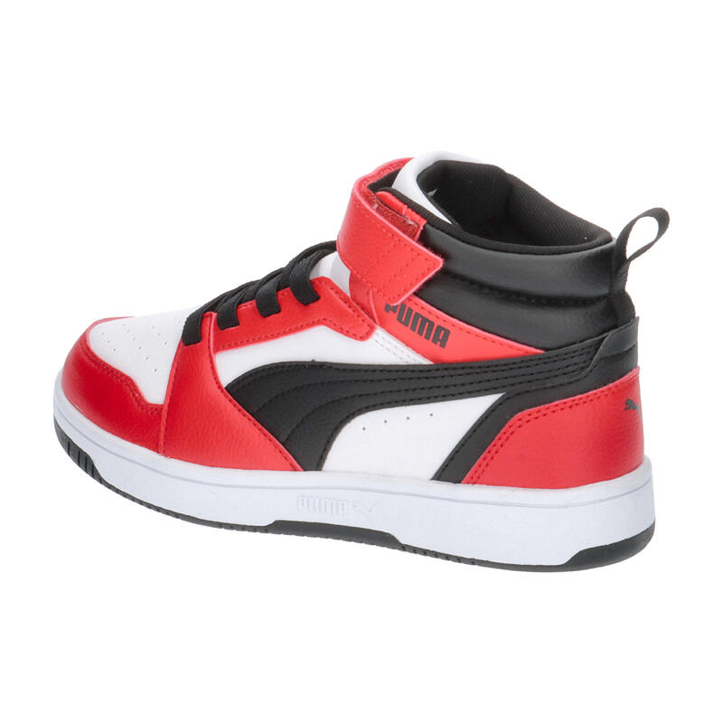 Încălțăminte alergare copii Rebound V6 Mid, alb PUMA