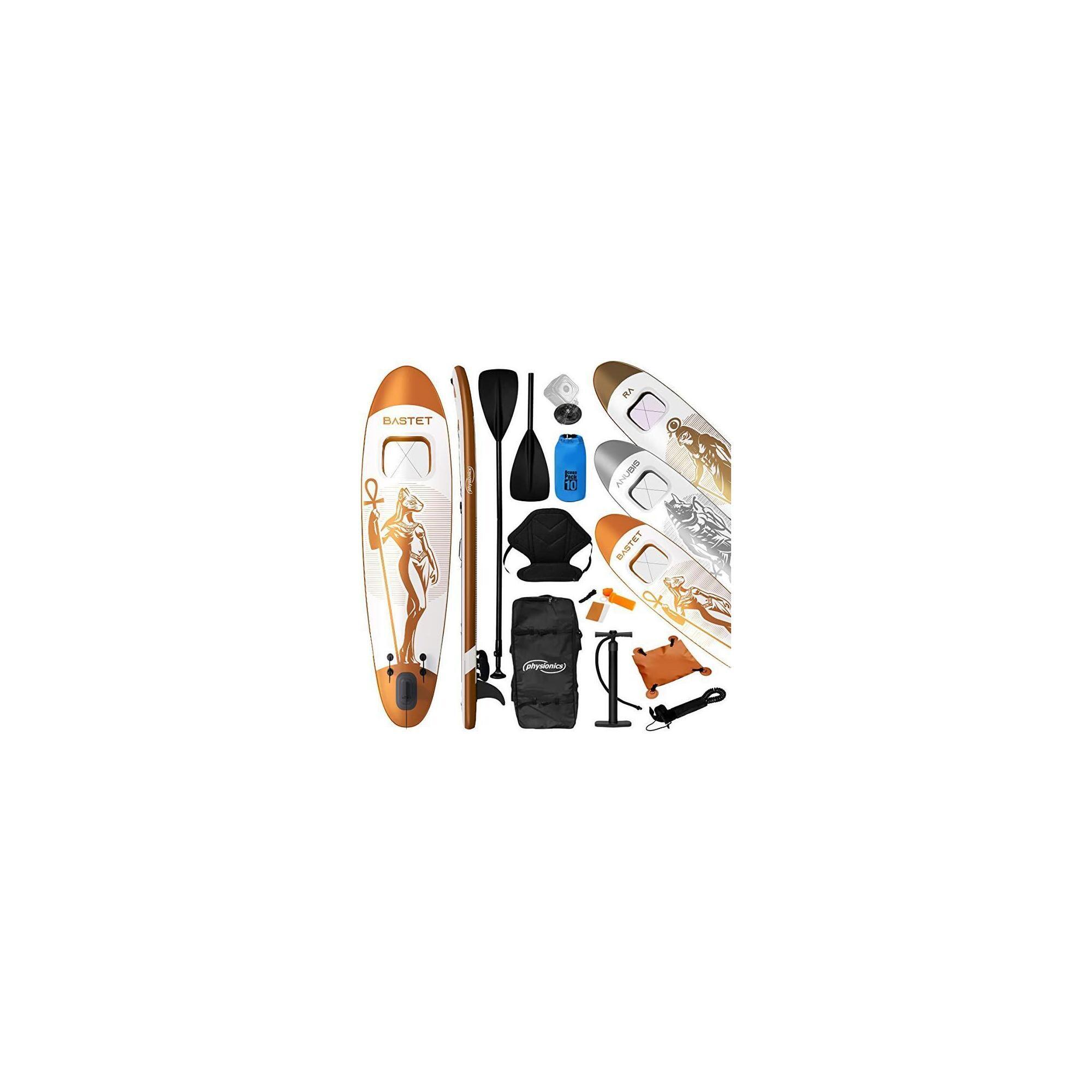 Placa gonflabila Paddle Board, 305 x 76 x 12 cm, auriu roz