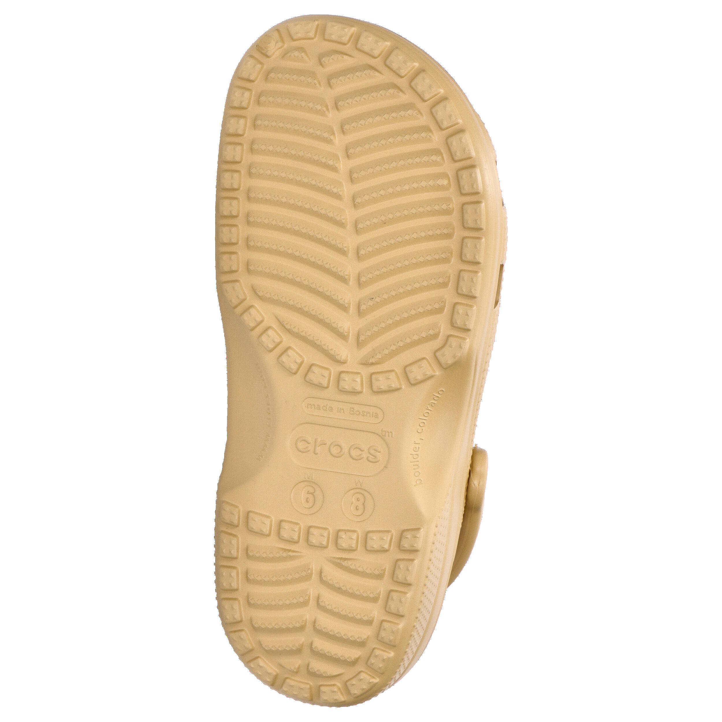 Baskets Crocs Modèle Classic U Couleur Brun Clair 6/15