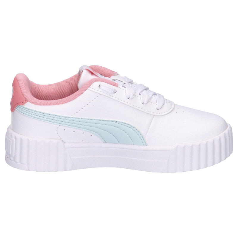 Încălțăminte fitness copii amortizare talpă cauciuc Carina 3.0 alb PUMA