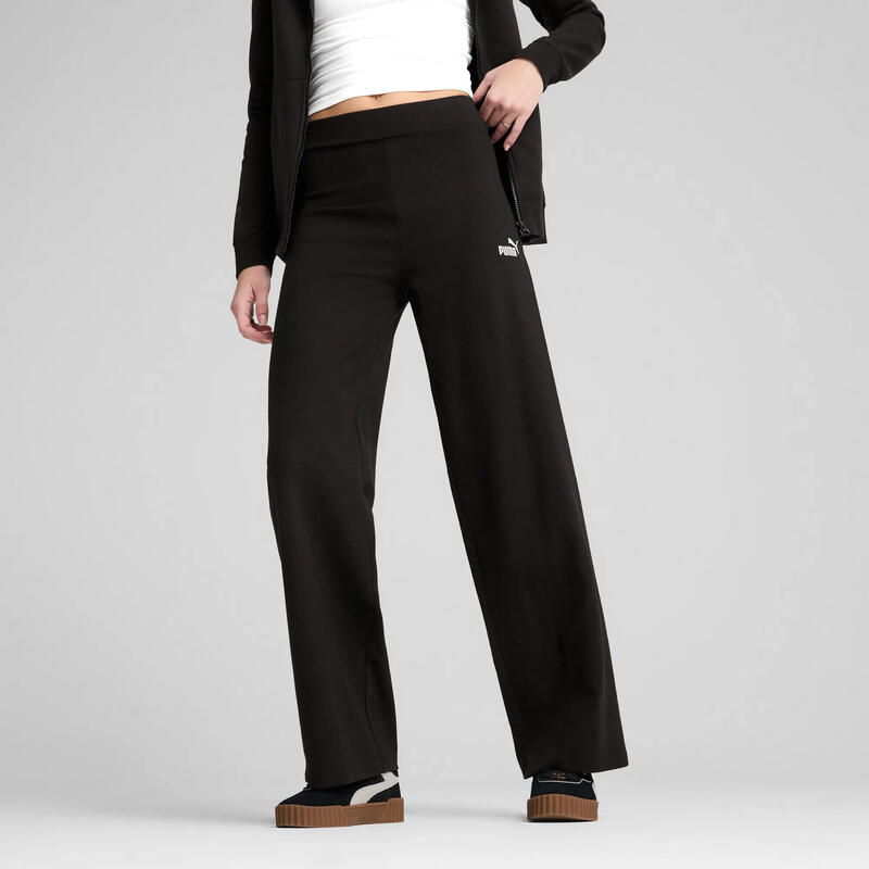 Pantalon Alergare Femei ESS Small No. 1 Logo Straight Hochgeschnittene PUMA