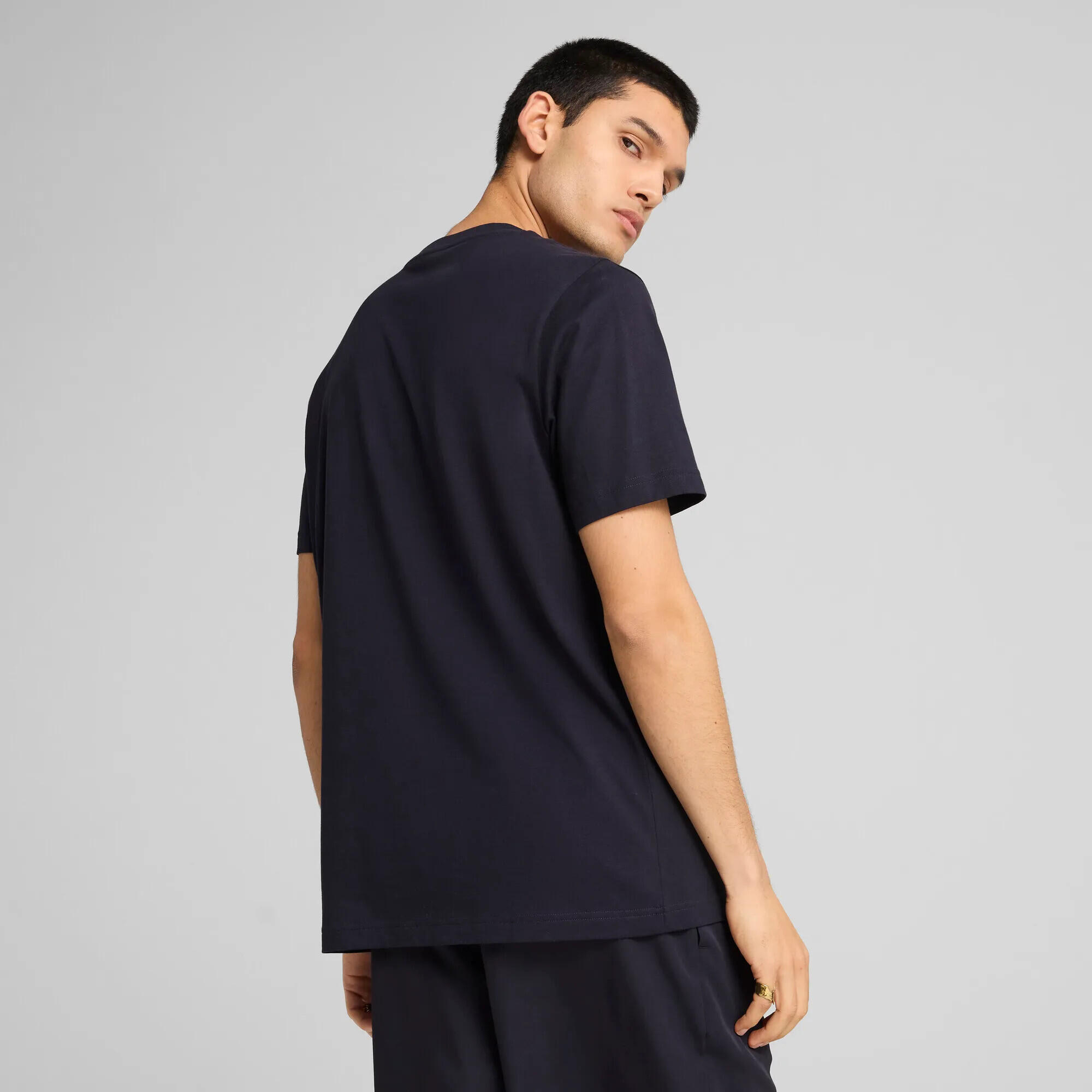 T-shirt homem confortável logótipo Ess No. 1 Logo Tee S PUMA New Navy Blue 12/13