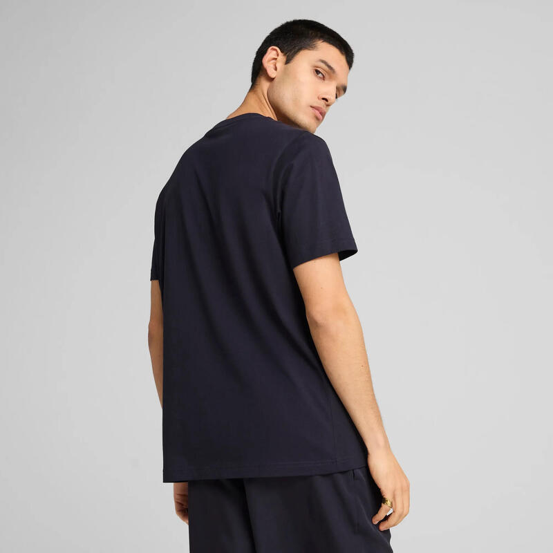 Tricou fitness bărbați logo guler rotund Ess No. 1 Logo Tee S, albastru PUMA