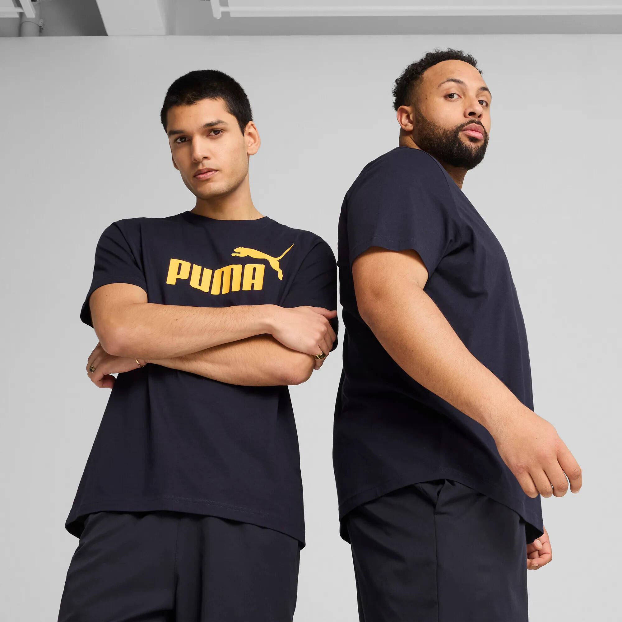 T-shirt homem confortável logótipo Ess No. 1 Logo Tee S PUMA New Navy Blue 9/13