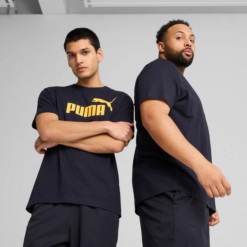 Tricou fitness bărbați logo guler rotund Ess No. 1 Logo Tee S, albastru PUMA