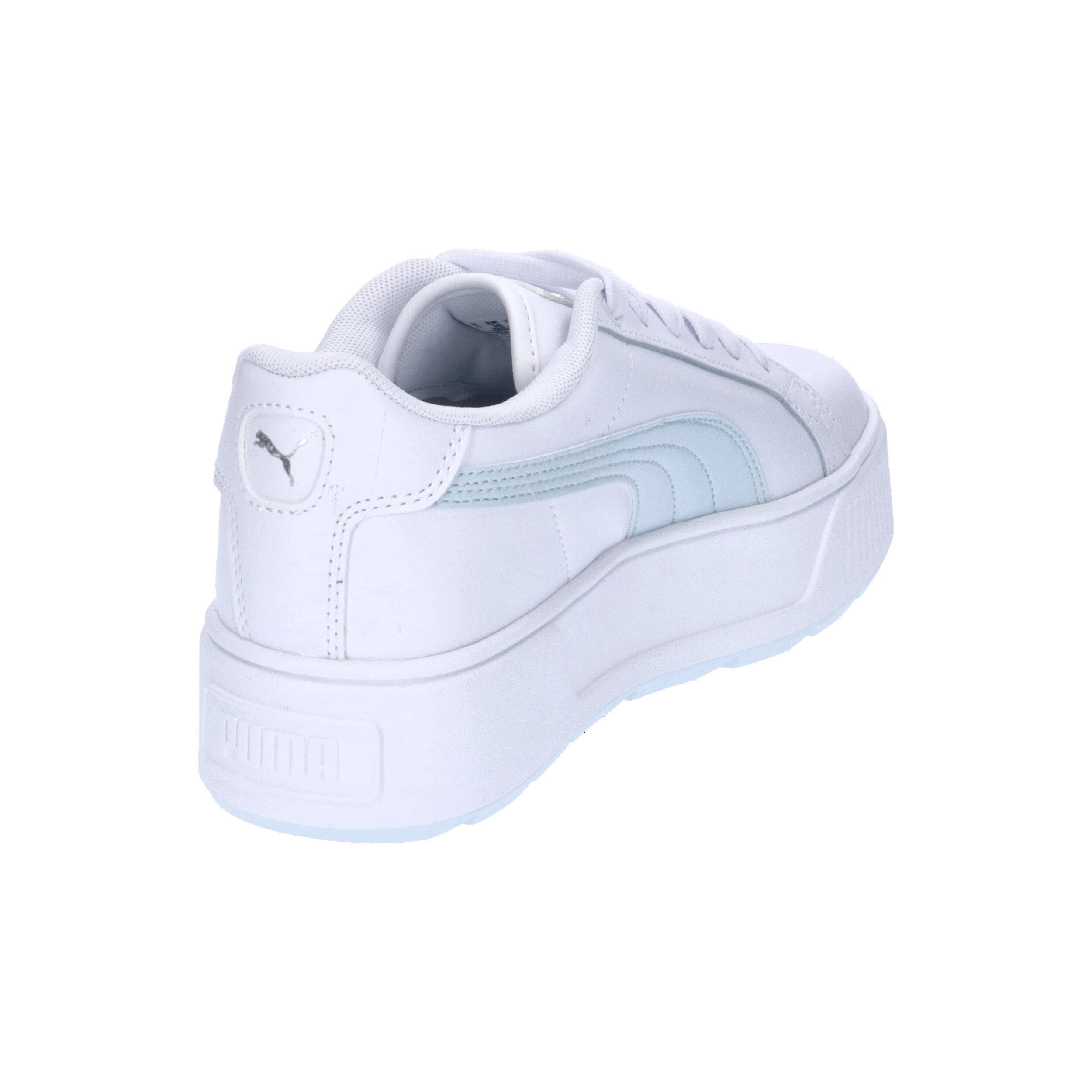 Karmen L Sneakers Damen PUMA White Dewdrop Silver Blue Metallic 14/15