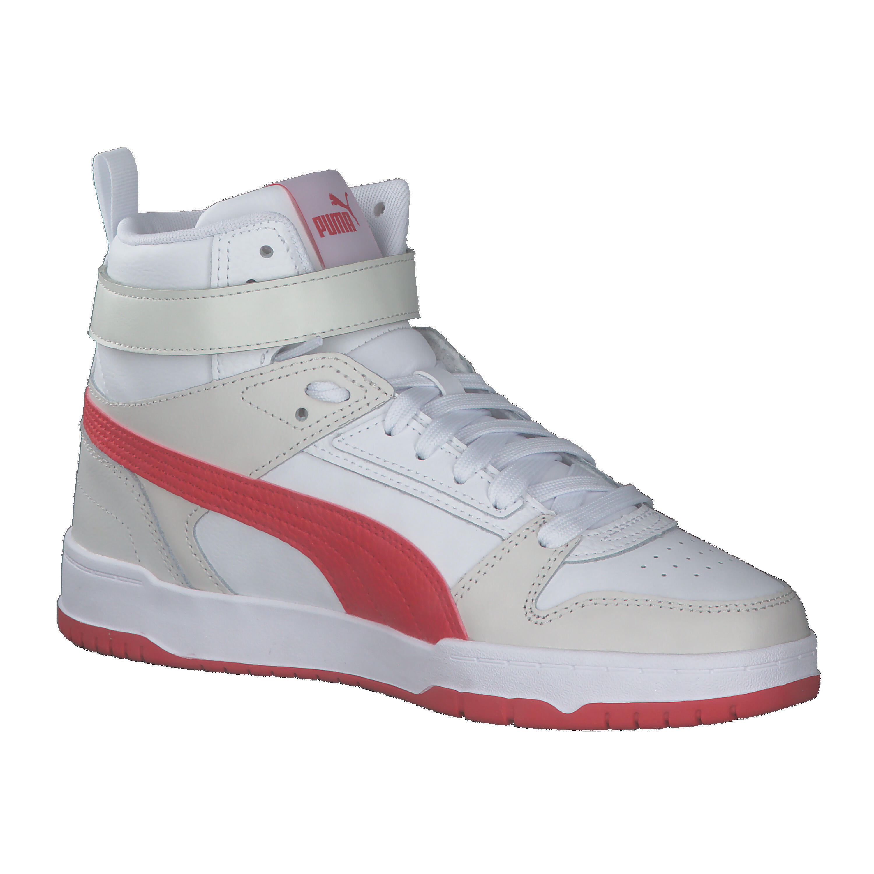 Puma RBD GAME JR Kinder Sneaker High 386172 04 weiss/rot 8/15