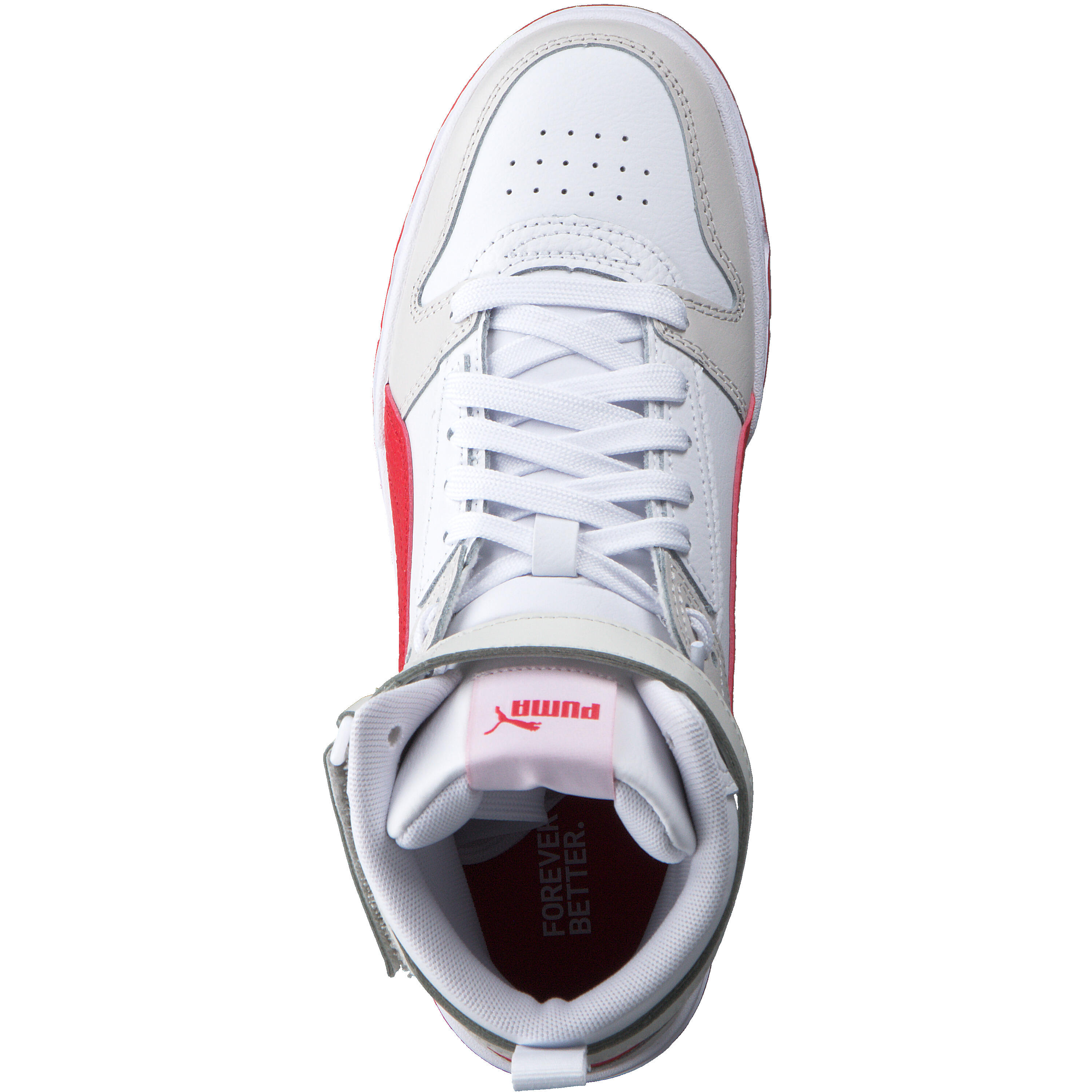 Puma RBD GAME JR Kinder Sneaker High 386172 04 weiss/rot 5/15