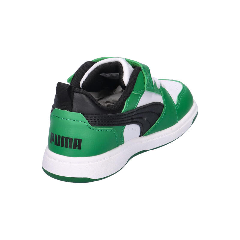 Încălțăminte fitness copii guler mijlociu materiale reciclate Rebound V6 Lo, alb