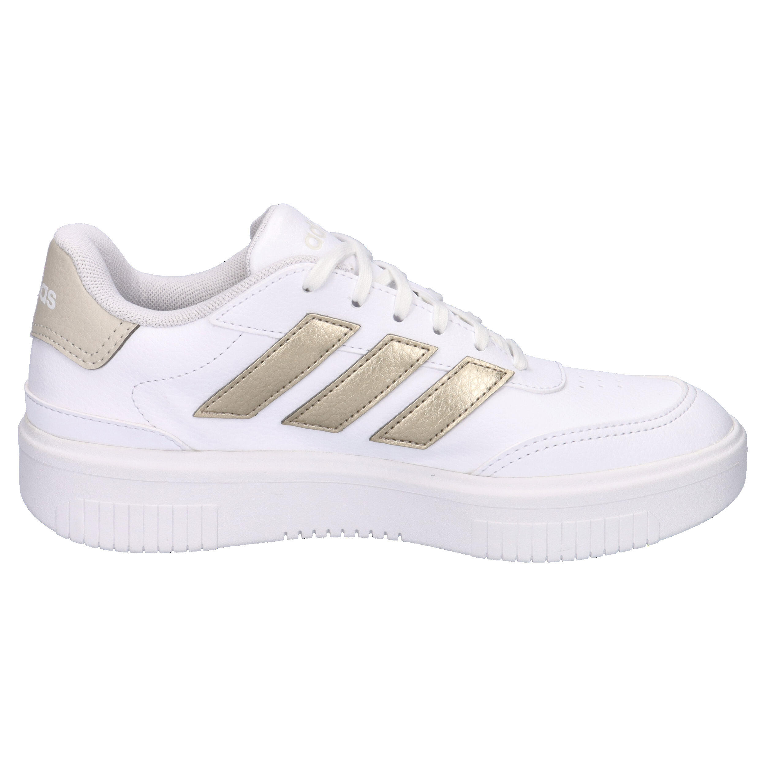 Sneaker Adidas Courtblock Bold Donna - Bianco Oro Eleganti 7/15