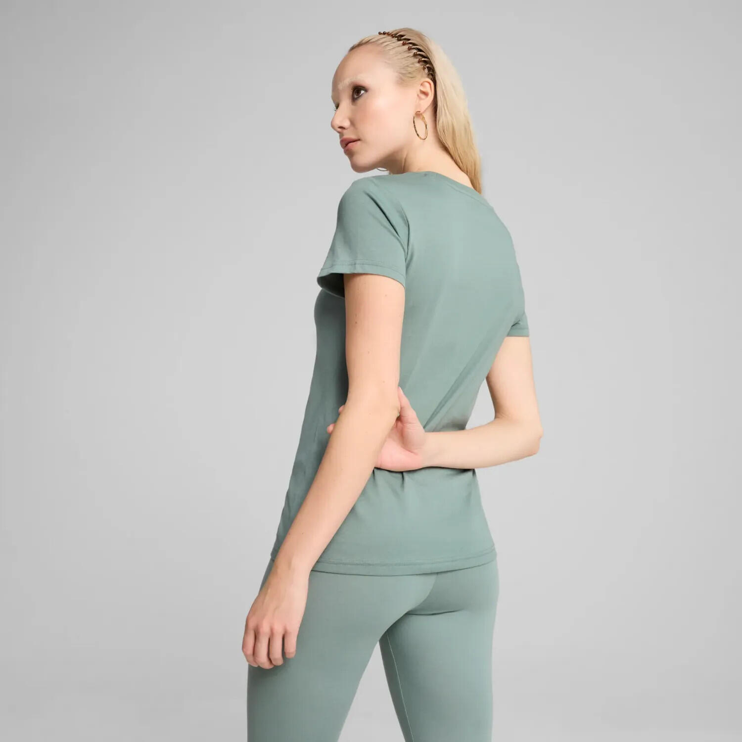 Camiseta ESS No. 1 Logo Mujer PUMA Green Moon 11/11