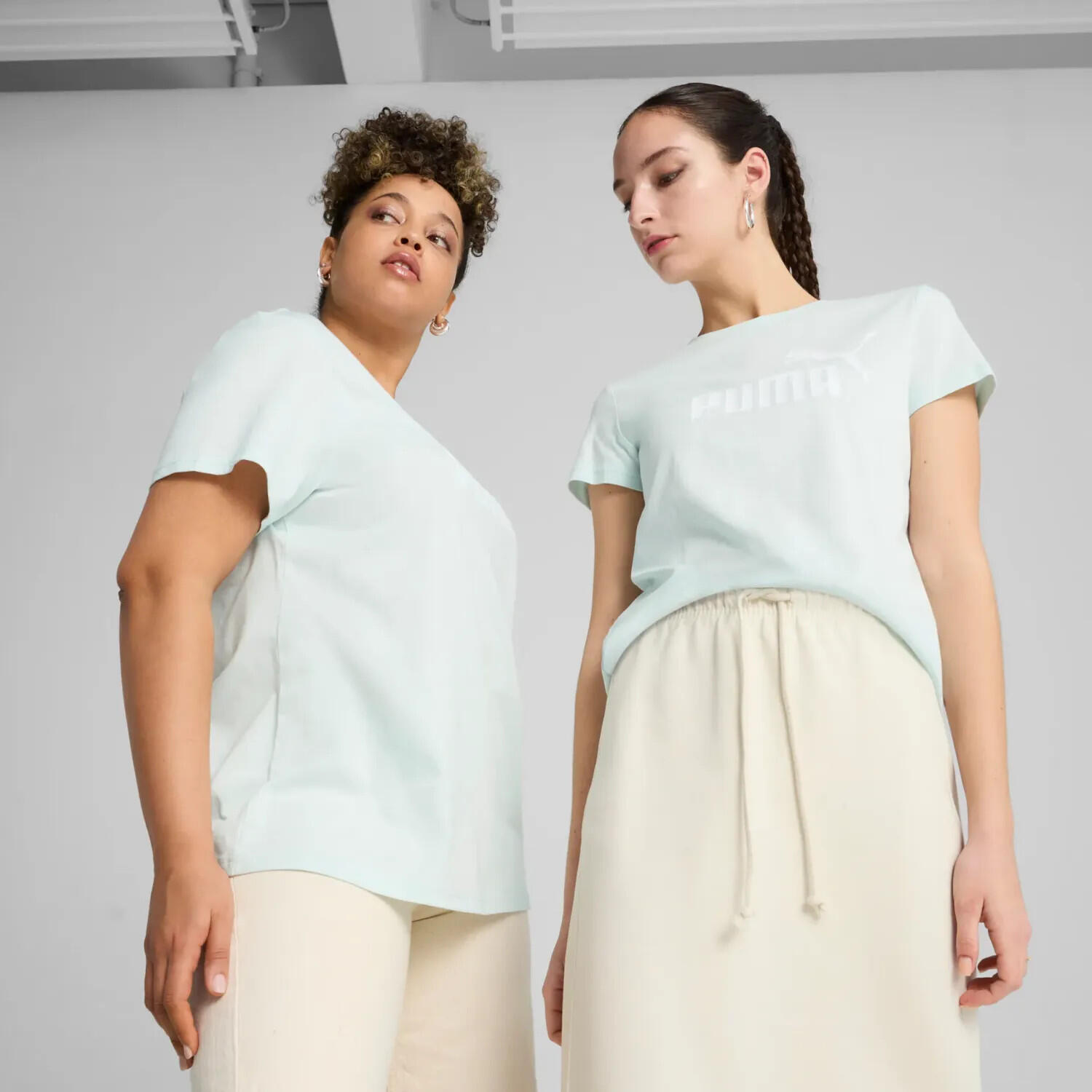ESS No. 1 Logo T-Shirt Damen PUMA Peaceful Blue 9/11