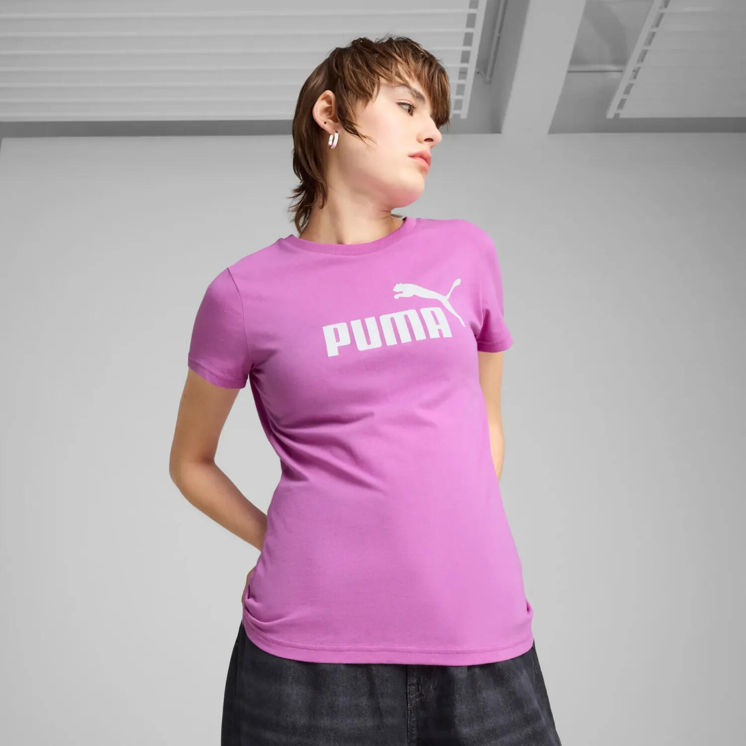 Tshirt Style Logo ESS NO.1 Femme (Violet Clair) 9/11