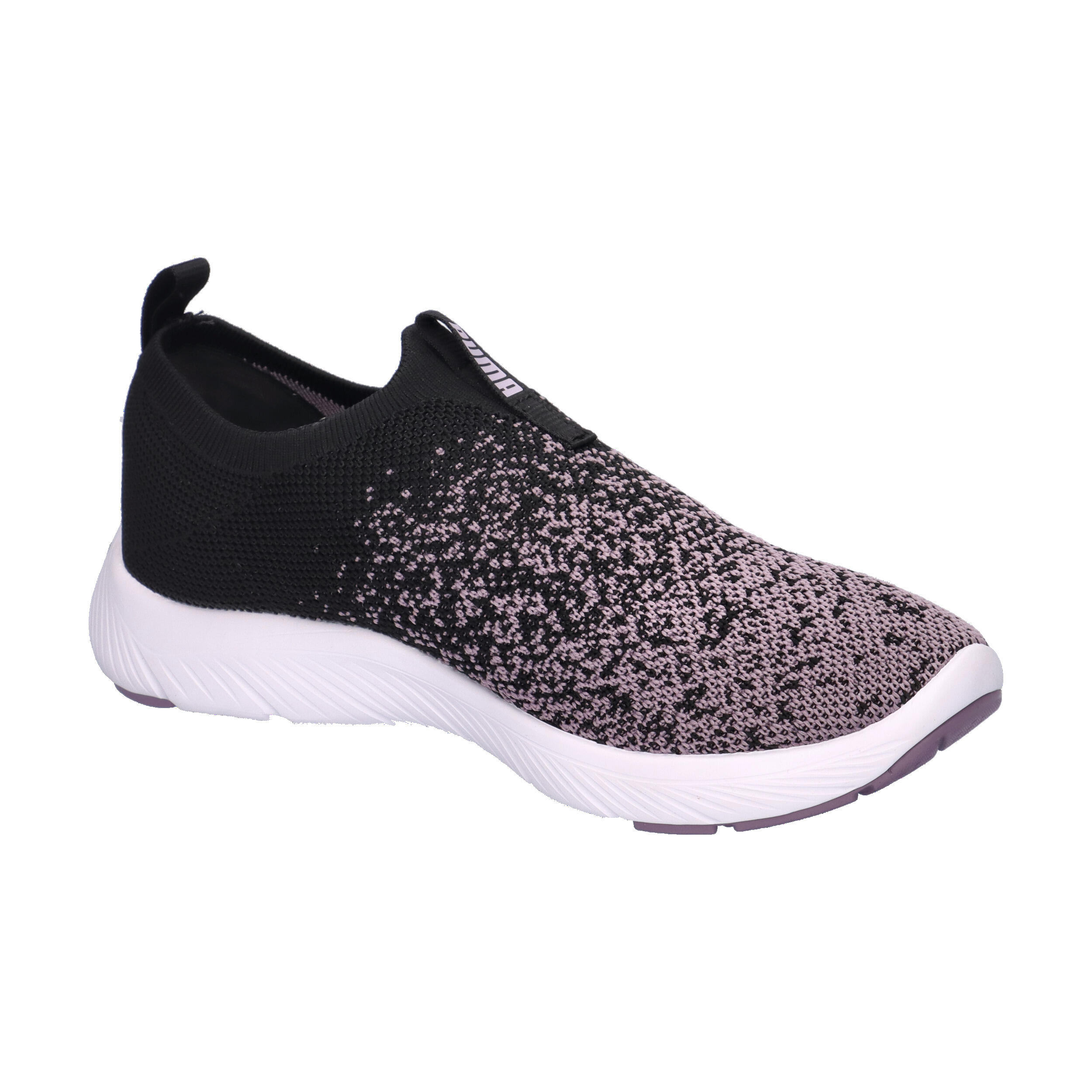 Puma Softride Premier Slip-On Strick-LaufschuheDamen 309834 14  Black Plum Jam 8/15