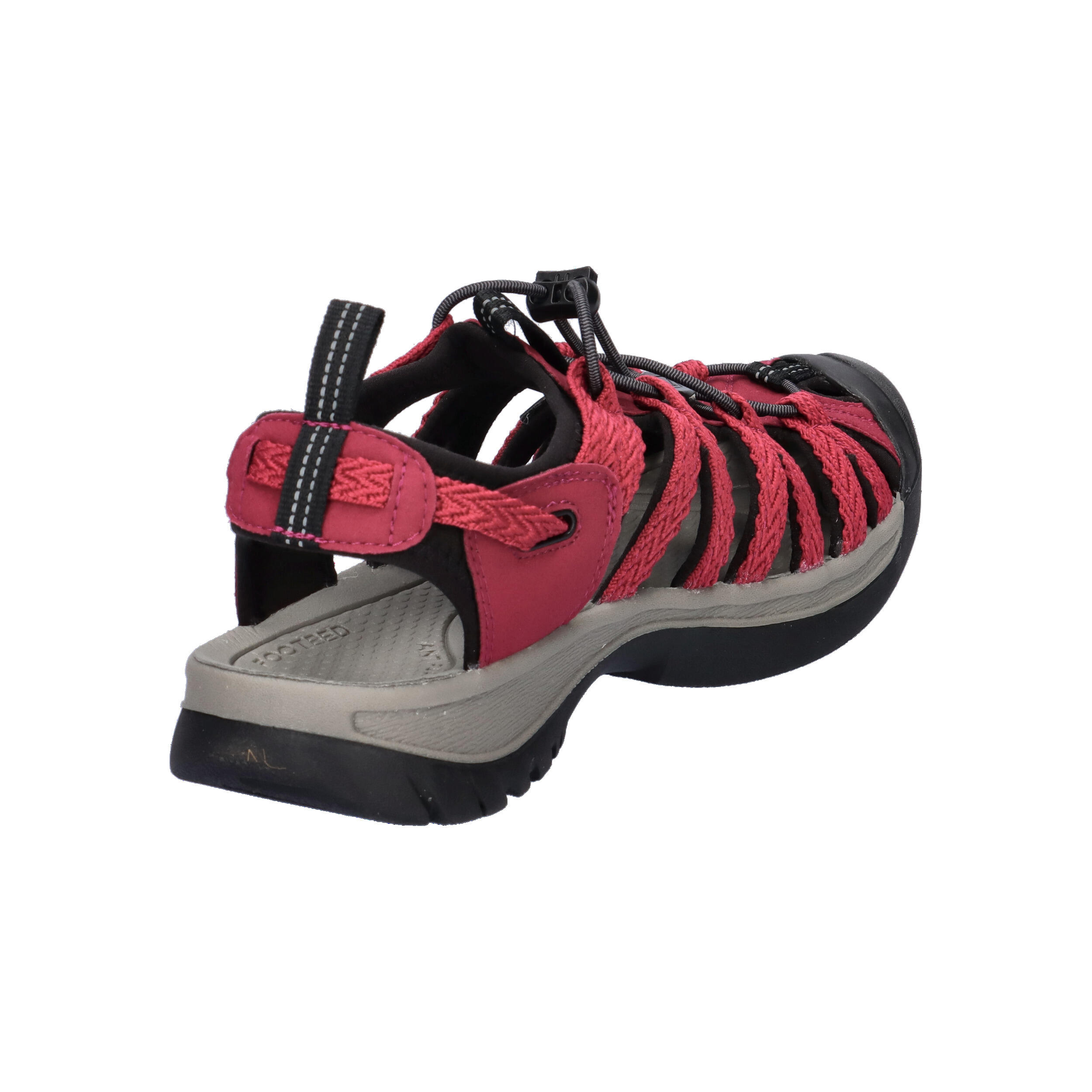 Dames WHISPER W Sandaal Beaujolais-rood/Zwart 14/15