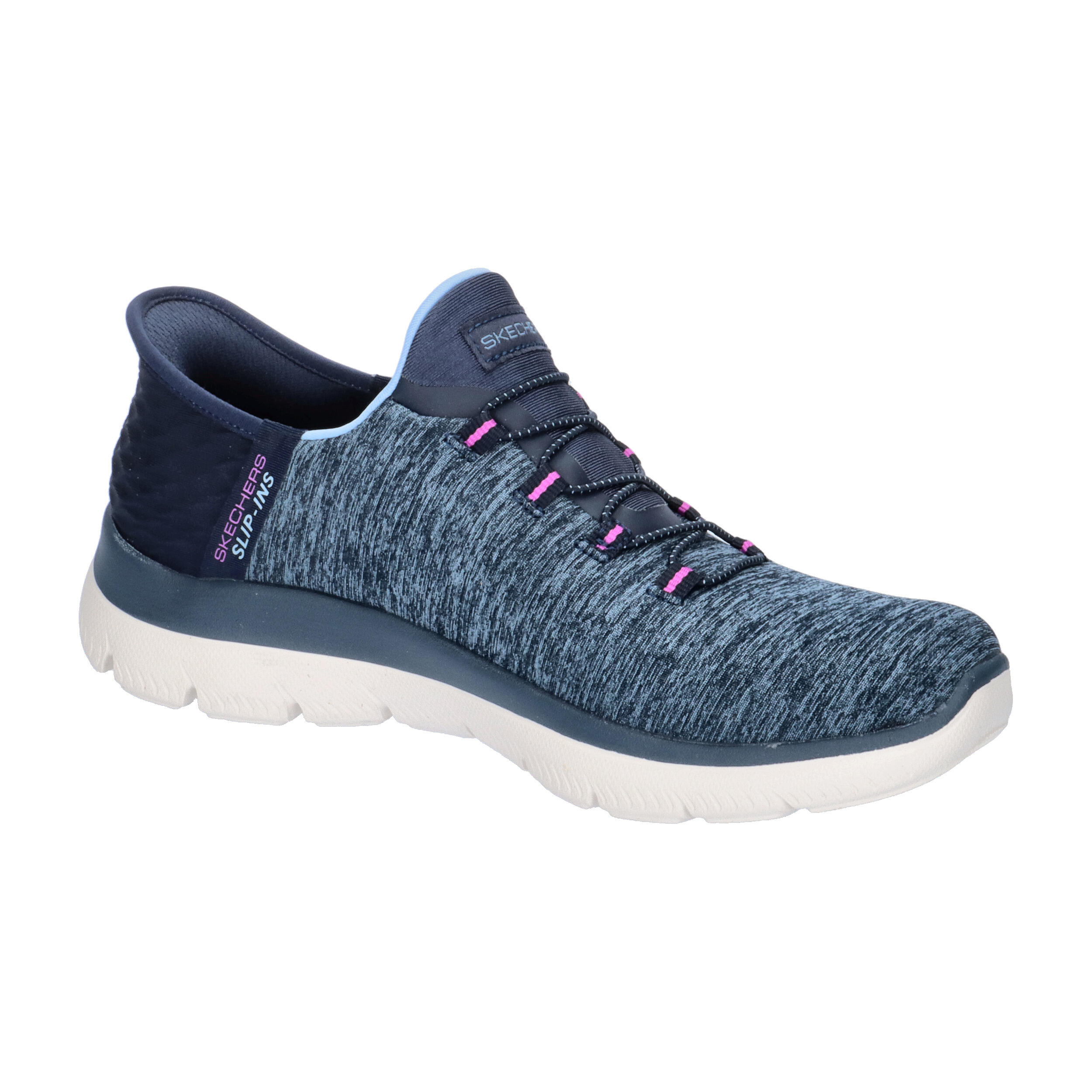 Buty SKECHERS SLIP-INS: SUMMITS- DAZZLING HAZE Niebieski 8/15