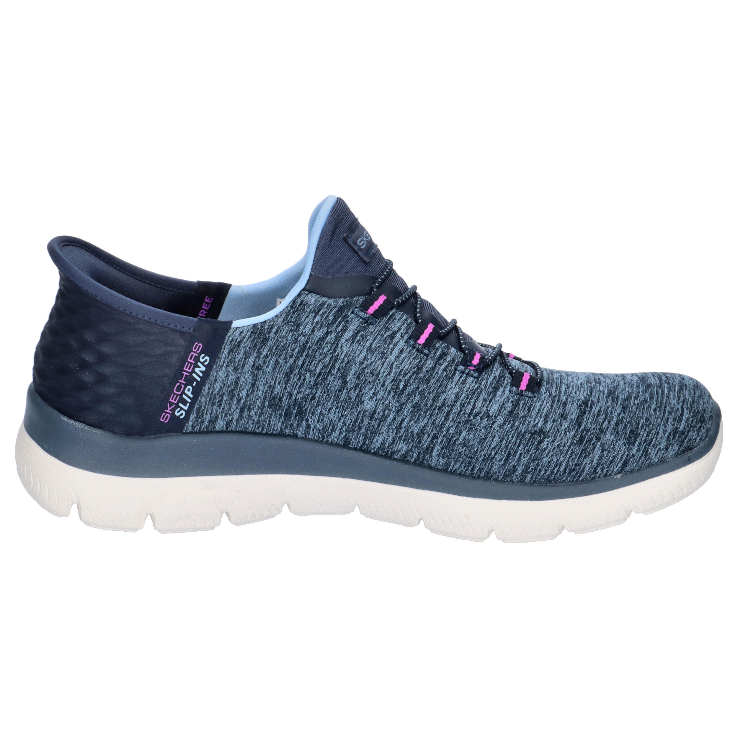 Buty SKECHERS SLIP-INS: SUMMITS- DAZZLING HAZE Niebieski 7/15