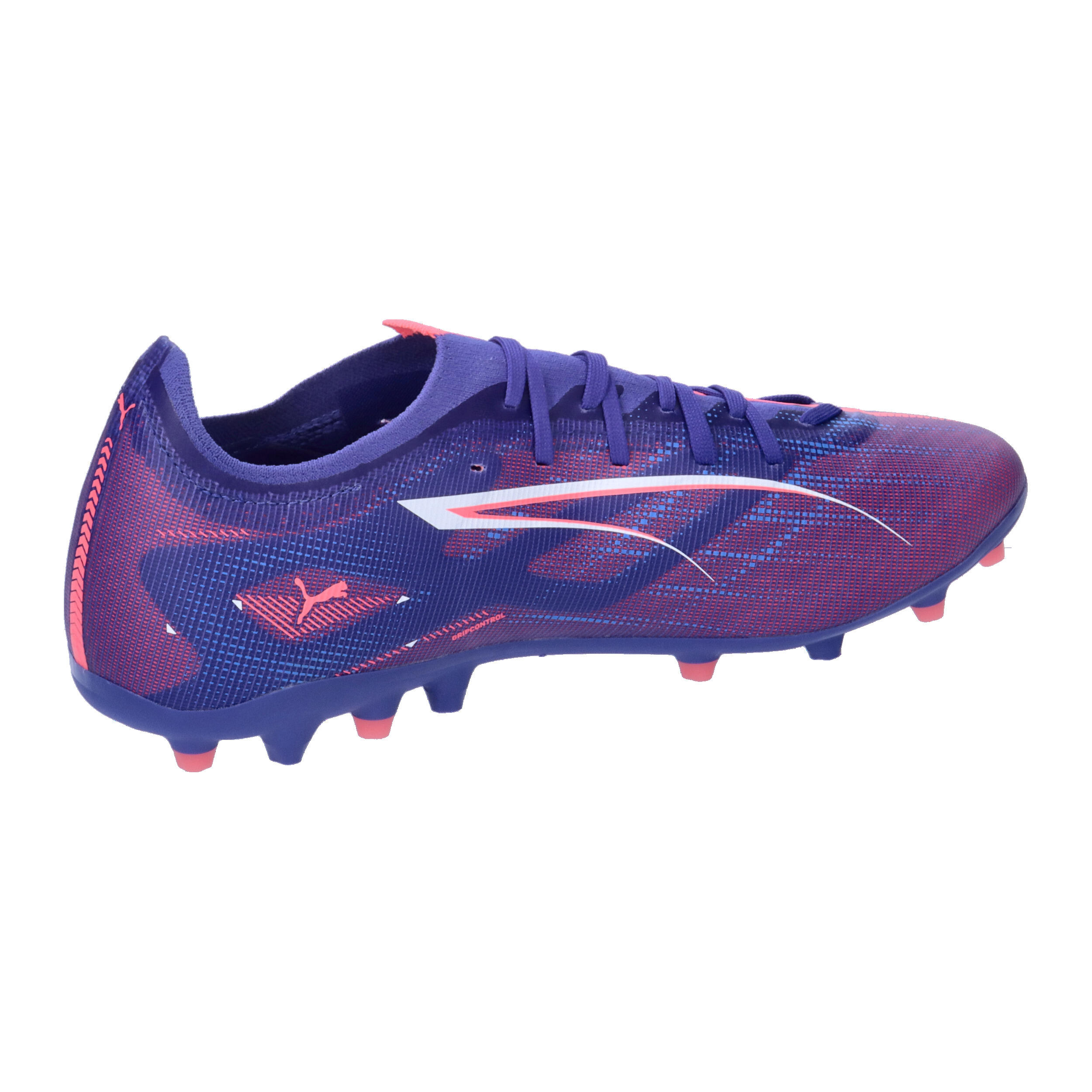 Buty piłkarskie ULTRA 5 MATCH MG PUMA Lapis Lazuli White Sunset Glow Blue Pink 15/15