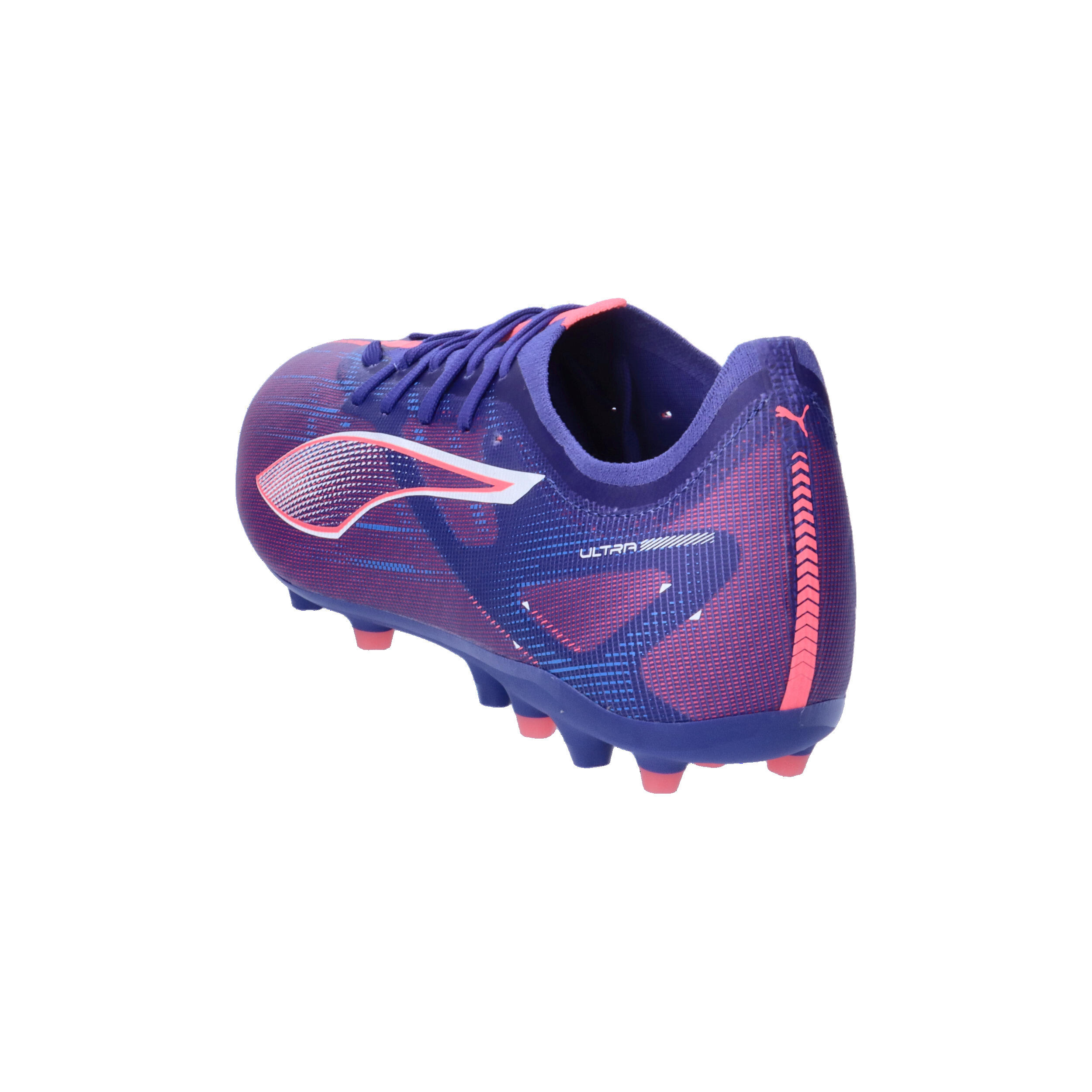 Buty piłkarskie ULTRA 5 MATCH MG PUMA Lapis Lazuli White Sunset Glow Blue Pink 12/15
