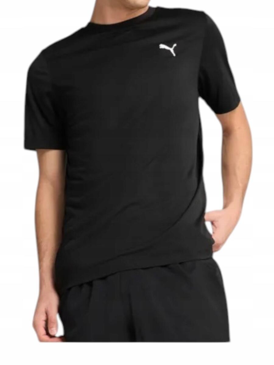Puma Ess Small Logo Poly-T-shirt voor heren, zwart 3/13