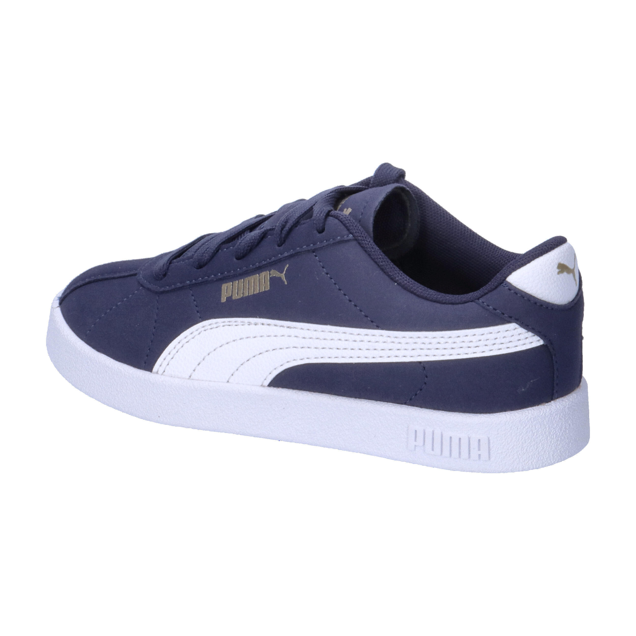 Sapatilhas PUMA Club II Crianças PUMA Navy White Gold Blue 11/15