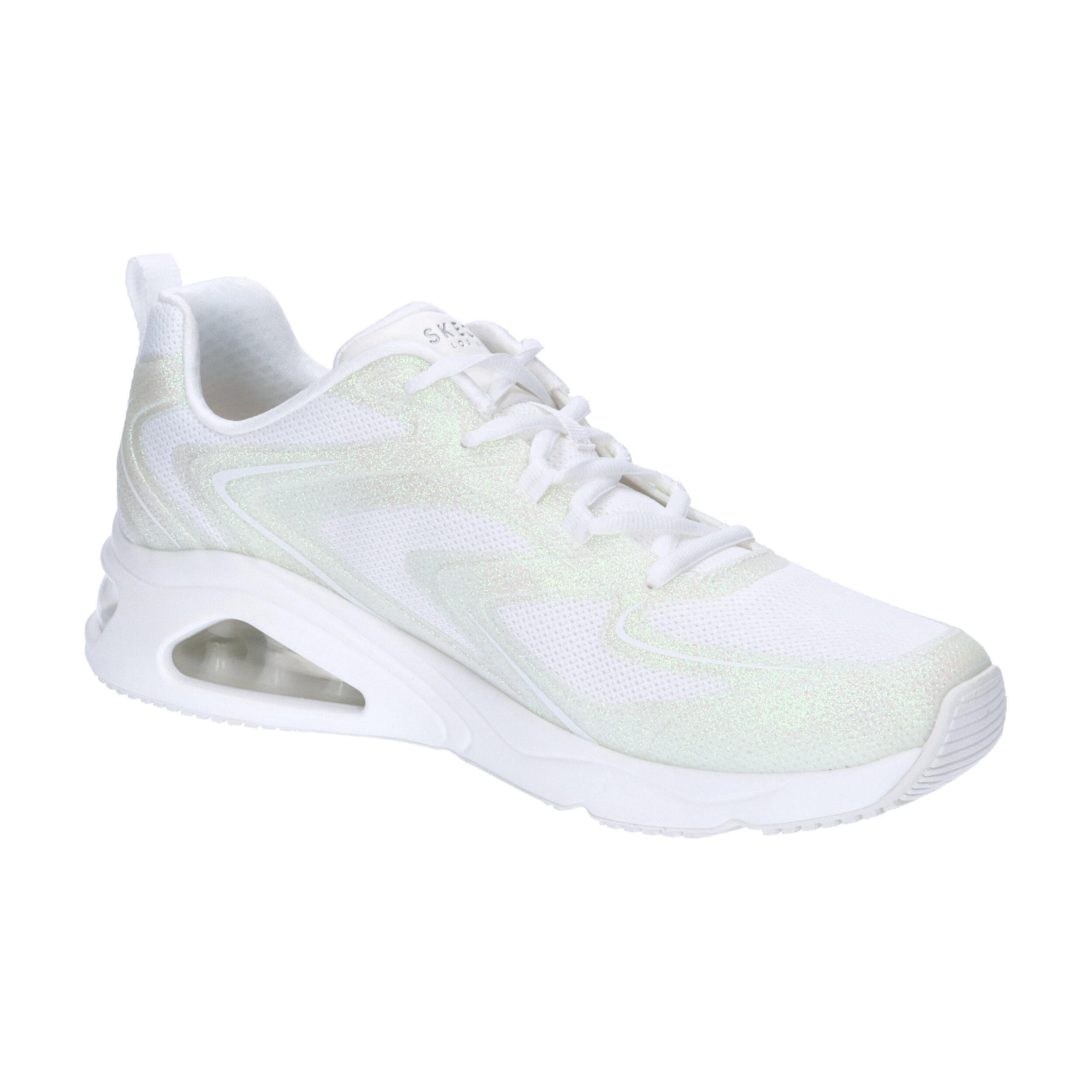 Scarpe Donna Skechers Tresair Uno Glitairy bianco 8/15