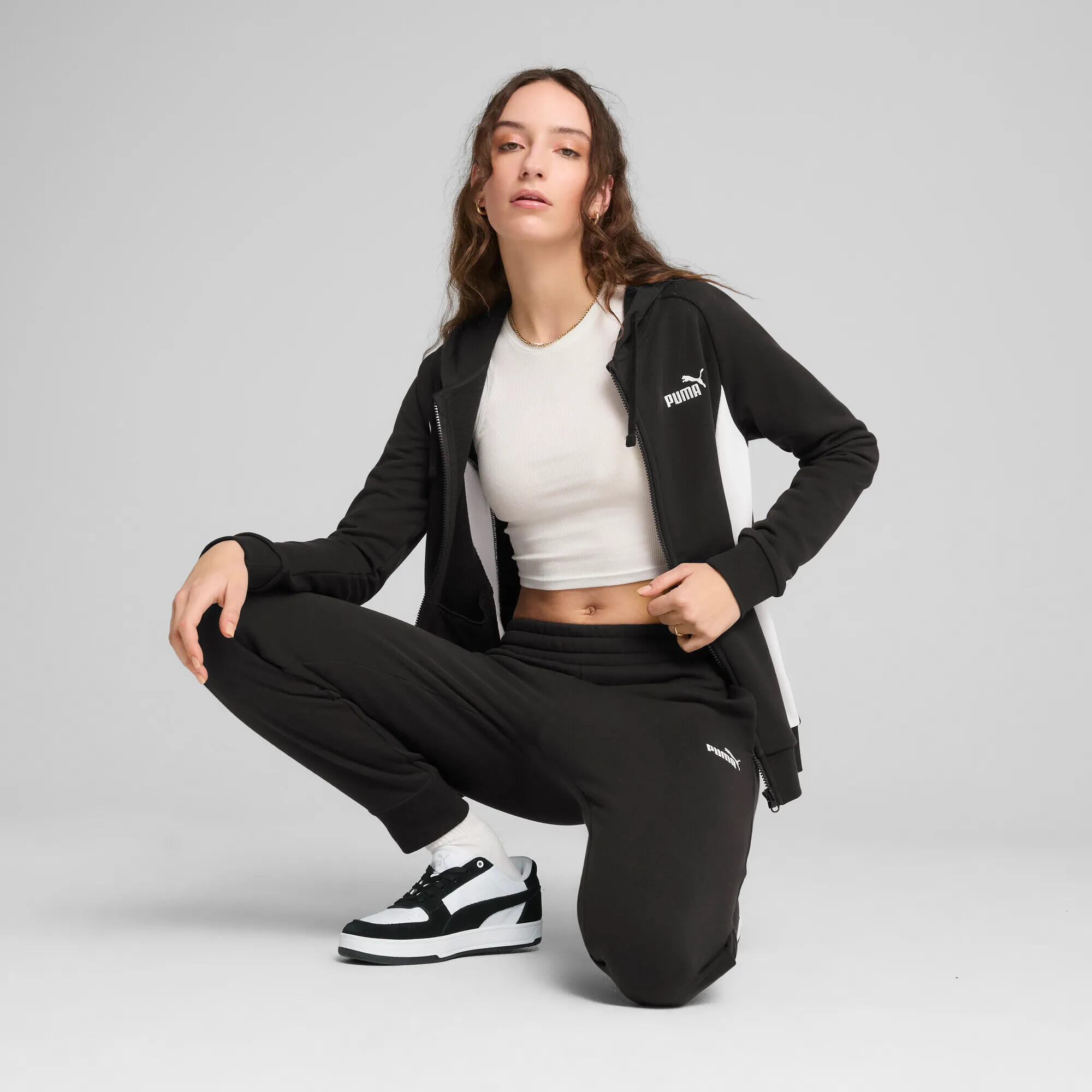 Jogginganzug mit Kapuze Damen PUMA Black 9/13