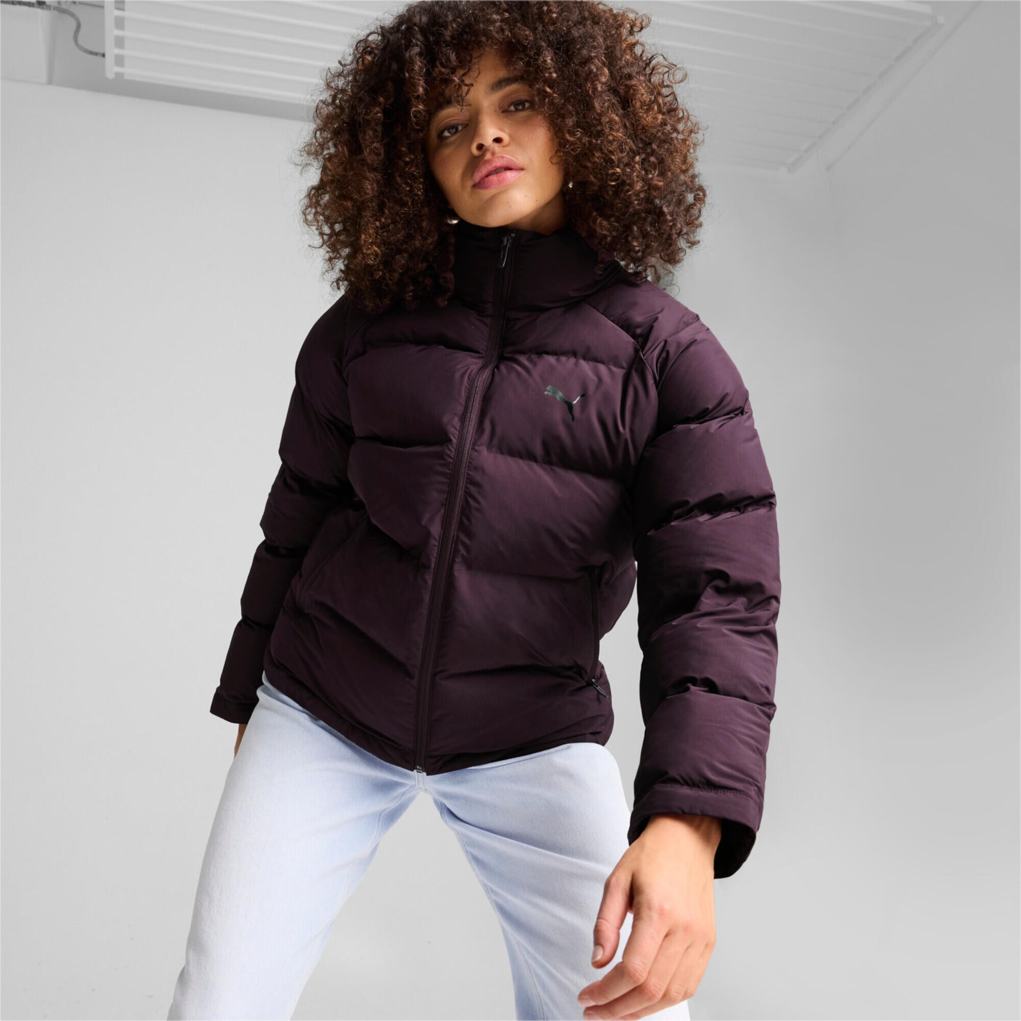 Monomaterial Jacke Damen PUMA Midnight Plum Purple 9/9