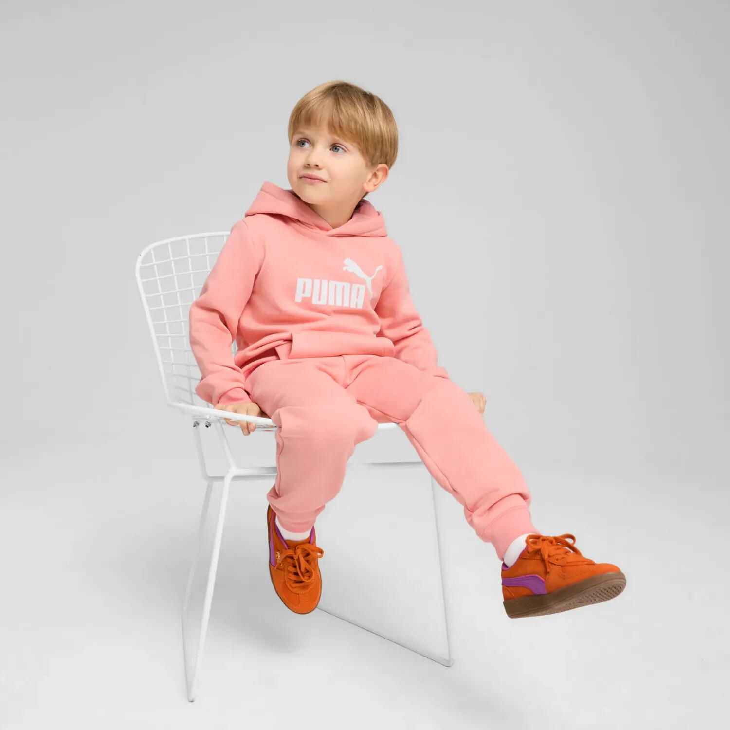 ESS No. 1 Logo Fleece-Hoodie Jungen PUMA Pink Fruit 11/11
