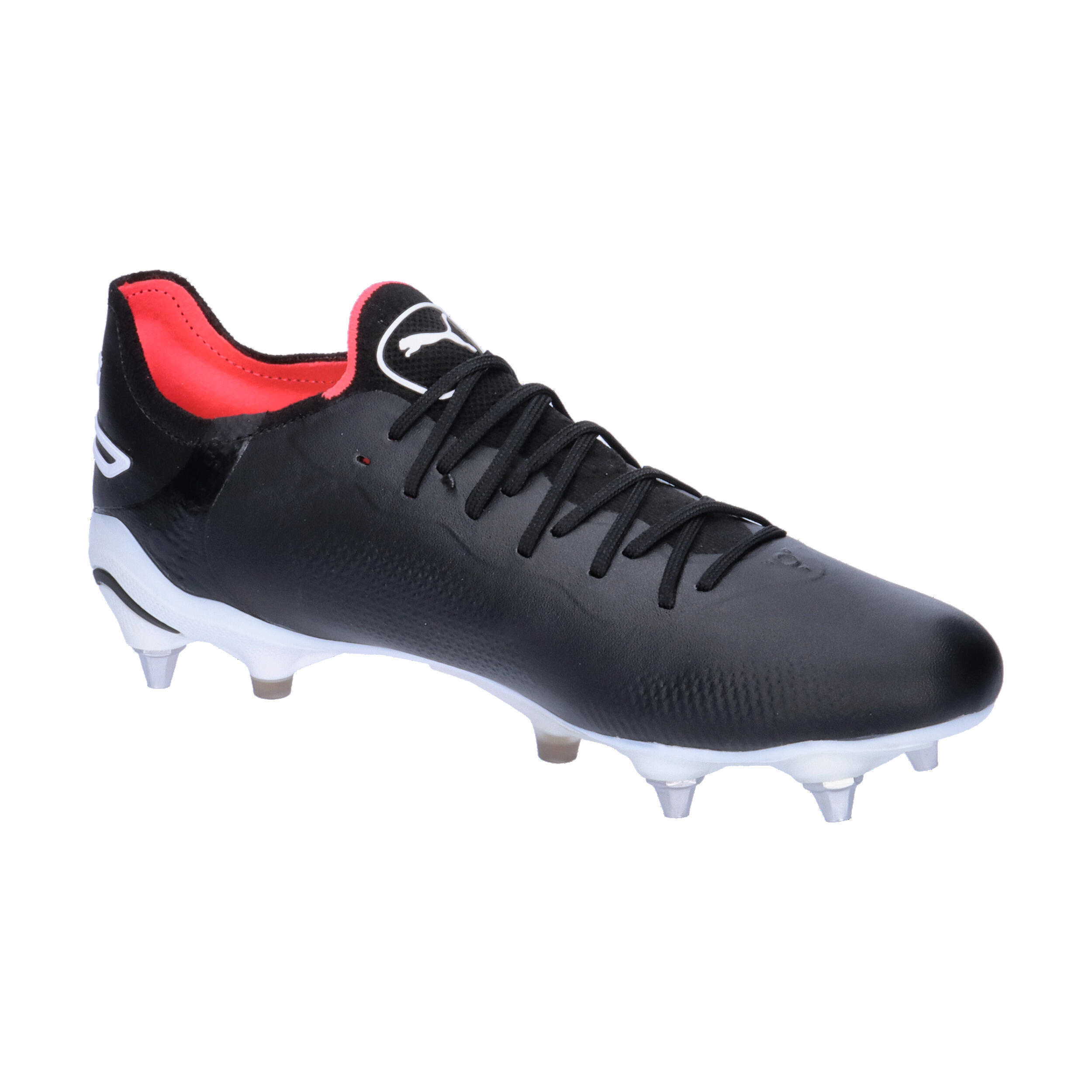 KING ULTIMATE MxSG Fußballschuhe Erwachsene PUMA Black White Fire Orchid Red 8/15