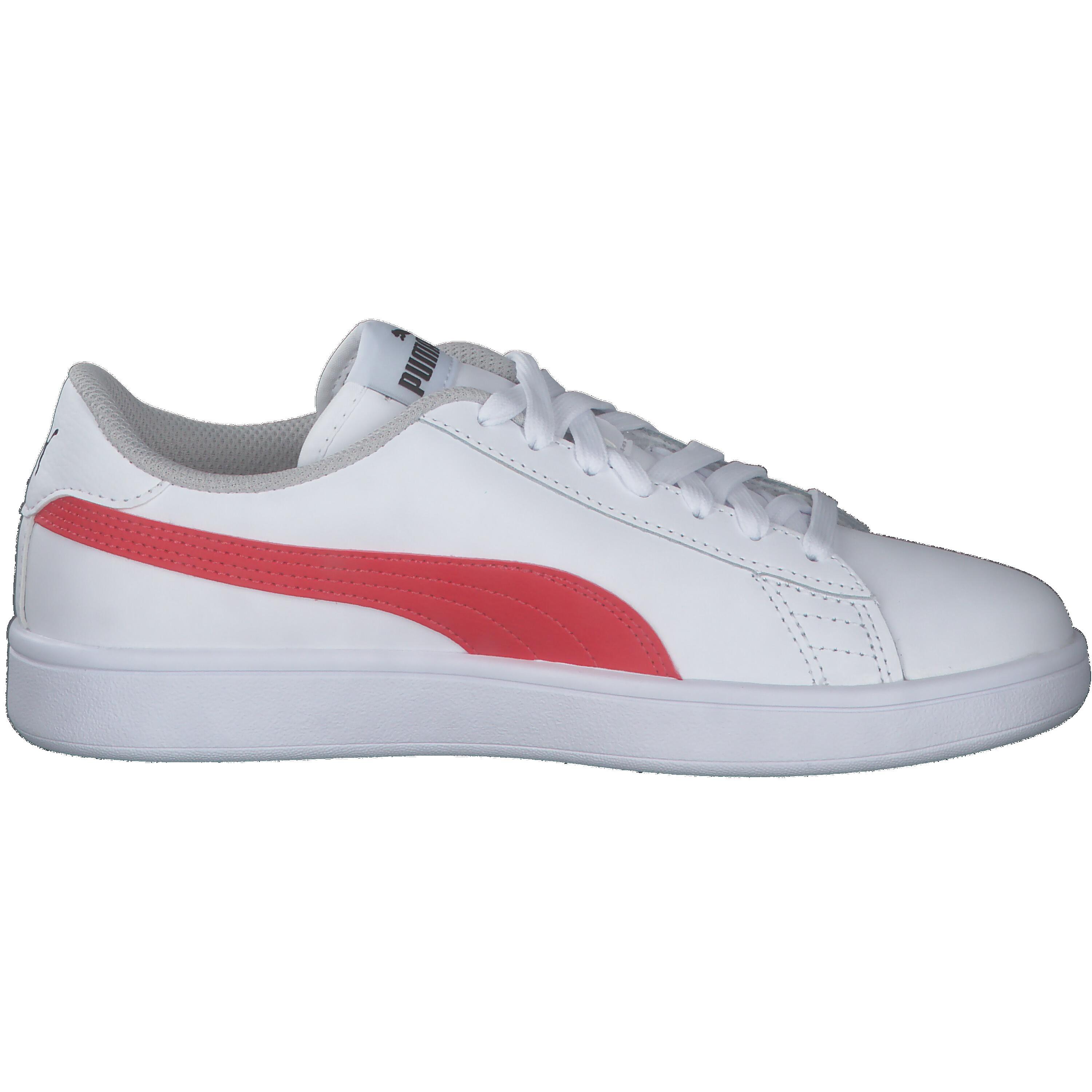 Puma Zapatillas Smash V2 De Niño Blanco/rojo 7/15
