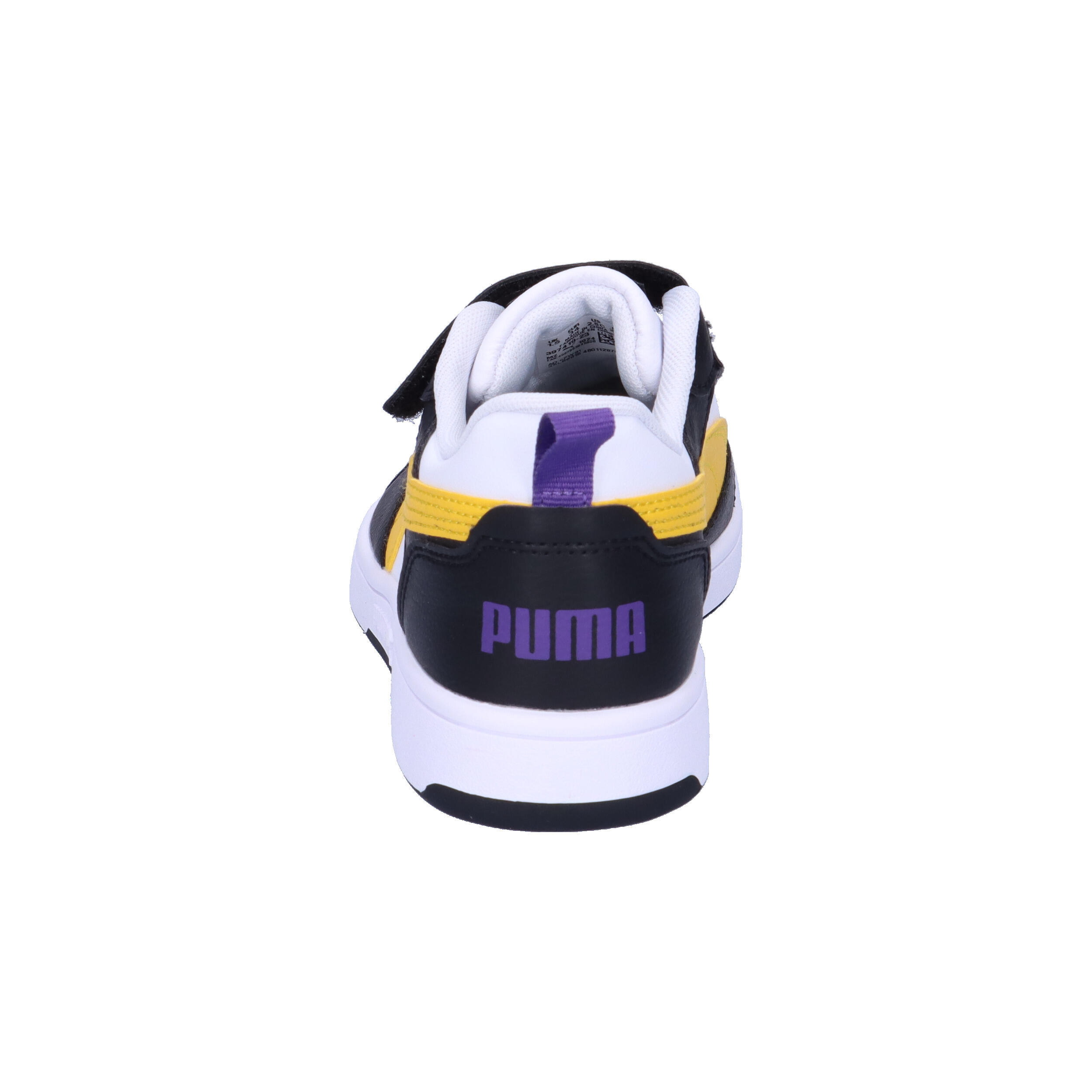 PUMA Rebound V6 Lo Sneakers Kinder PUMA Black Yellow Sizzle White 13/15