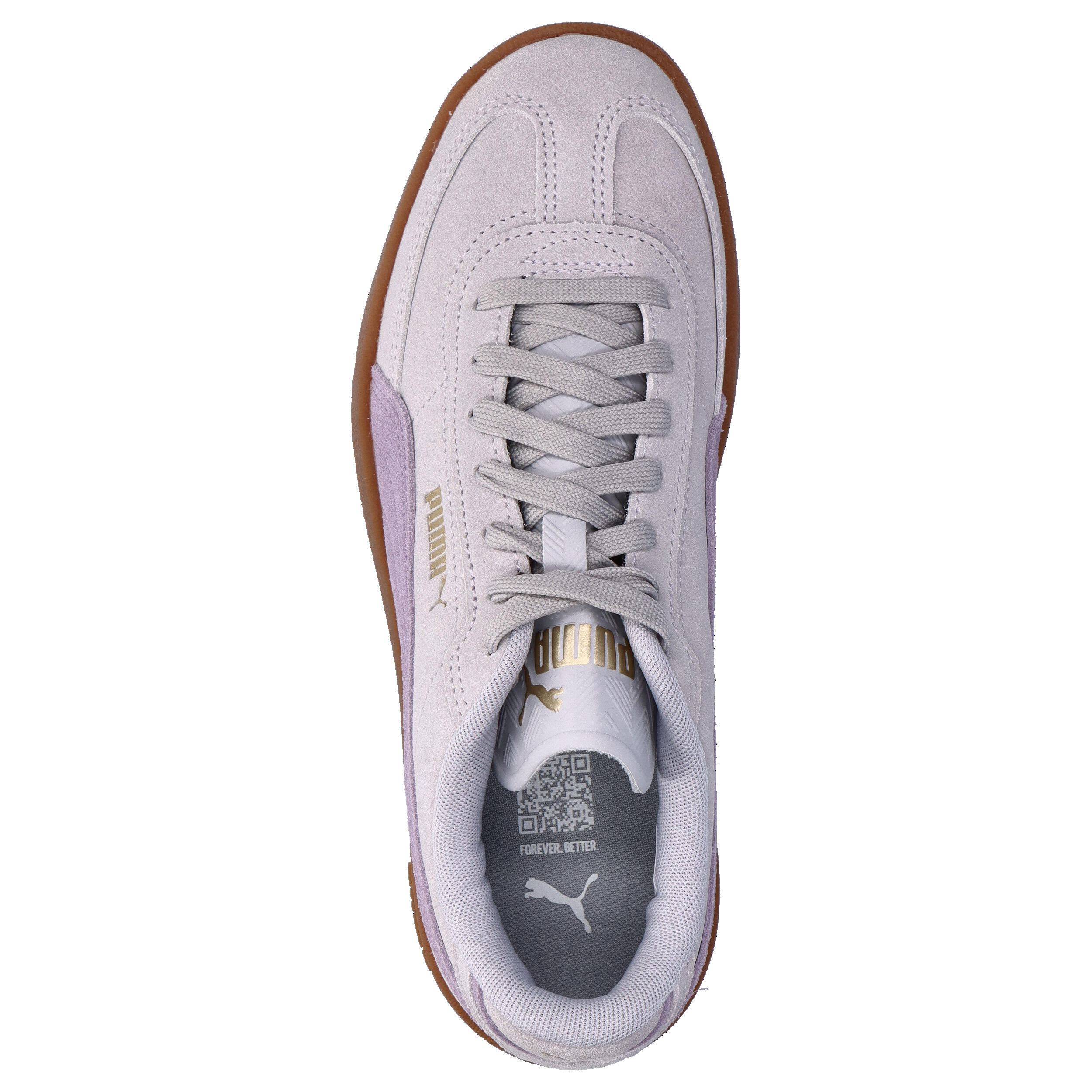 Puma Damen Club II Era Suede Sneaker 400717-28 Vibrant Silver-Lilac Luster 6/15
