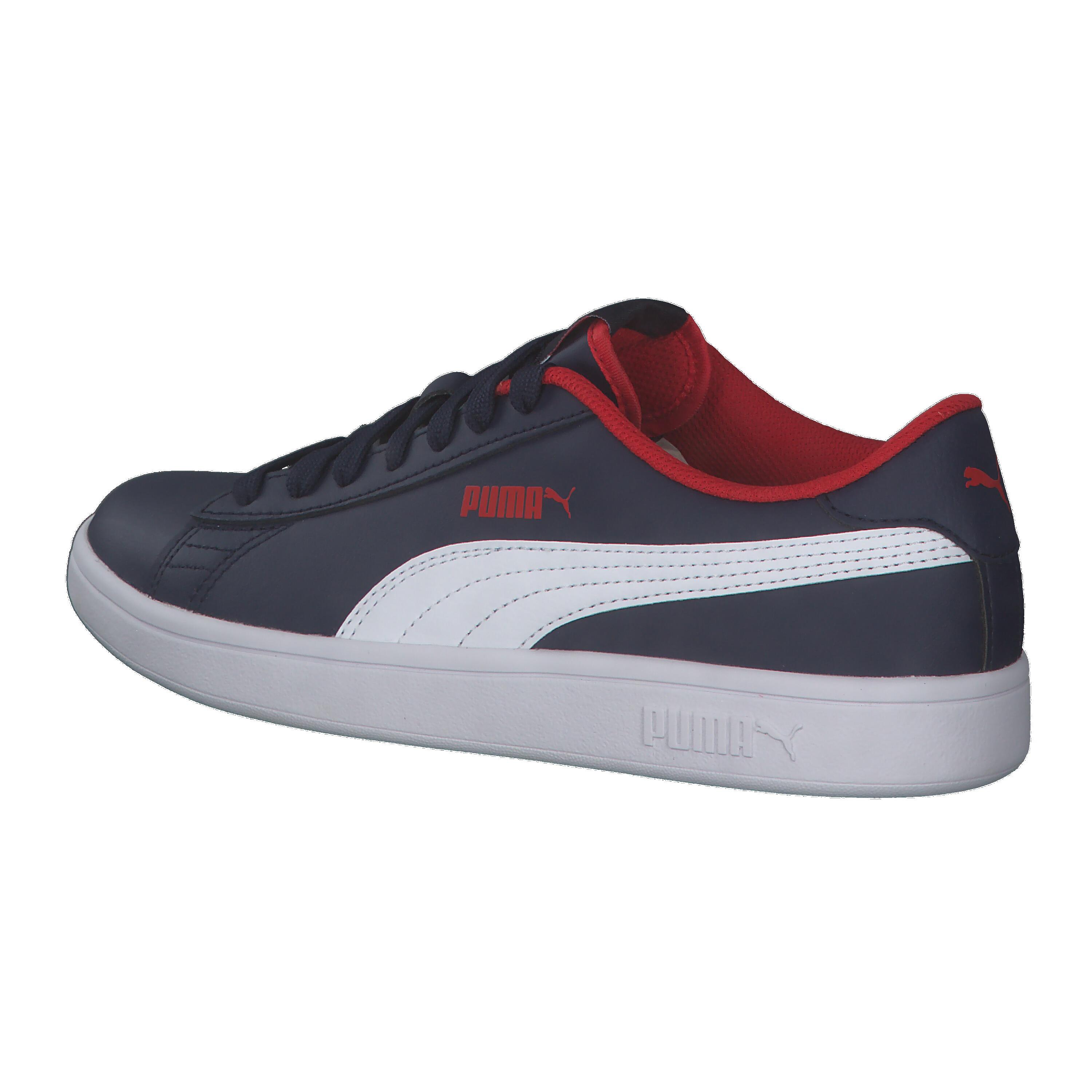PUMA Smash V2 Sneakers Jugendliche PUMA Peacoat White High Risk Red Blue 11/15