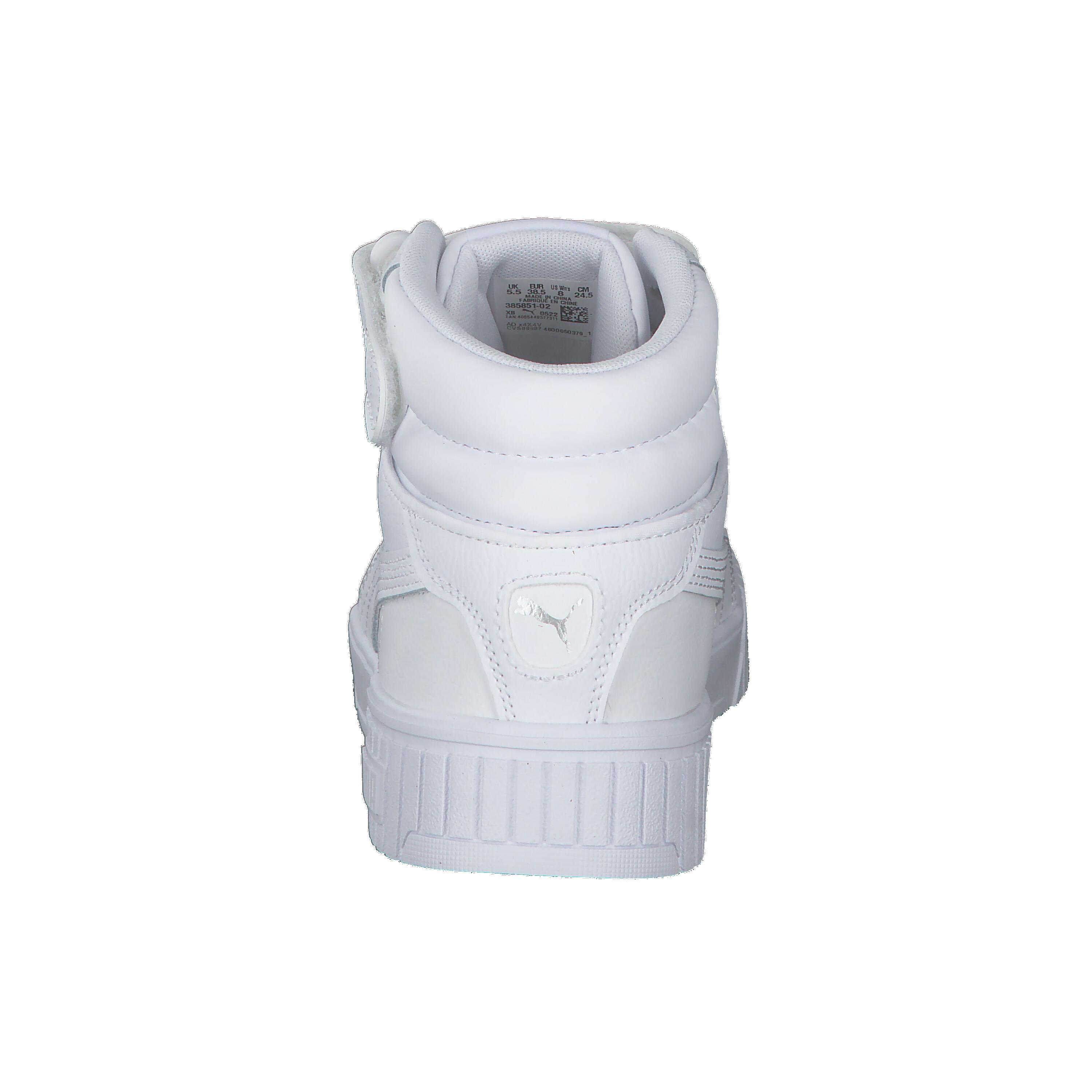 Damskie sneakersy Carina 2.0 Mid PUMA White Silver Gray 13/15