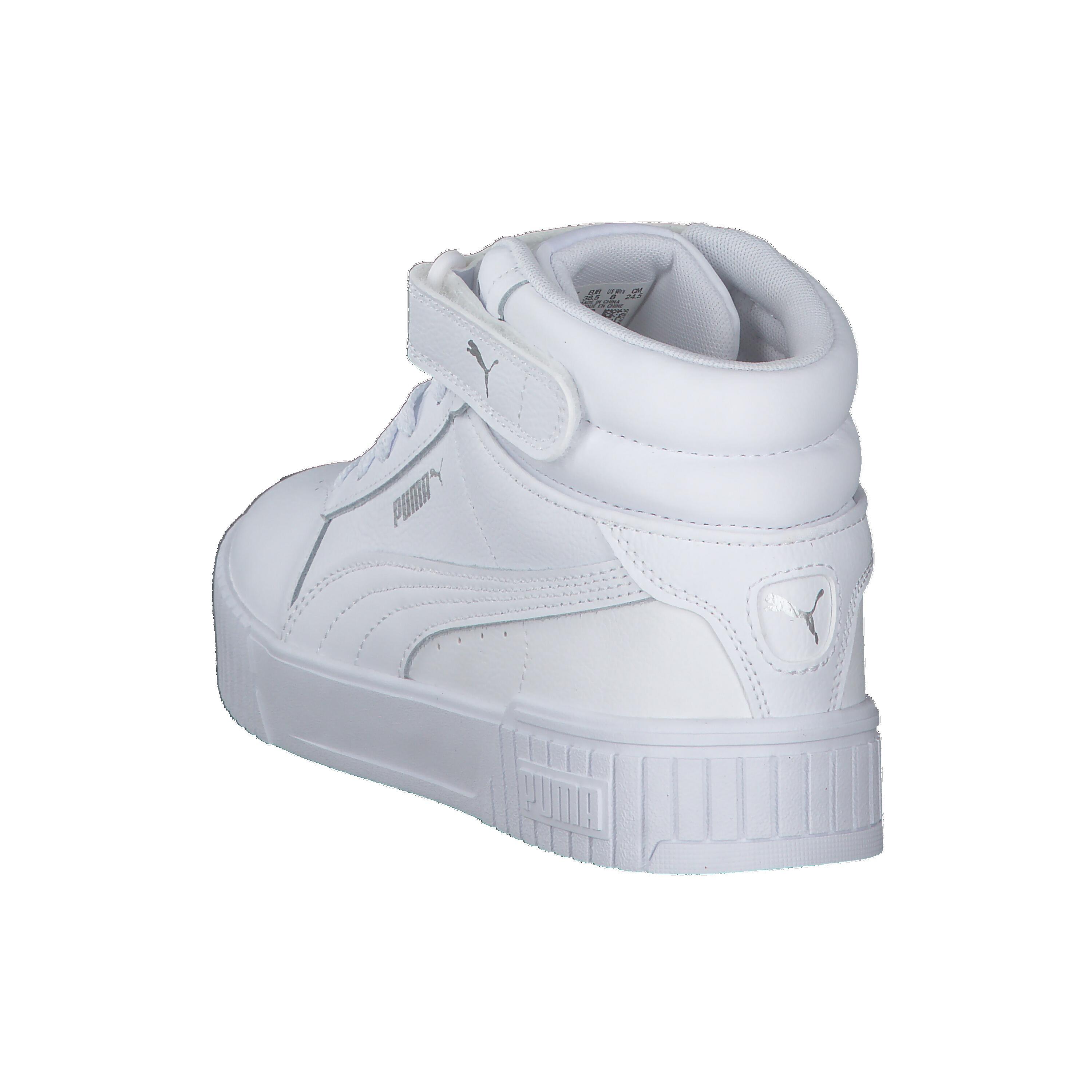Damskie sneakersy Carina 2.0 Mid PUMA White Silver Gray 12/15