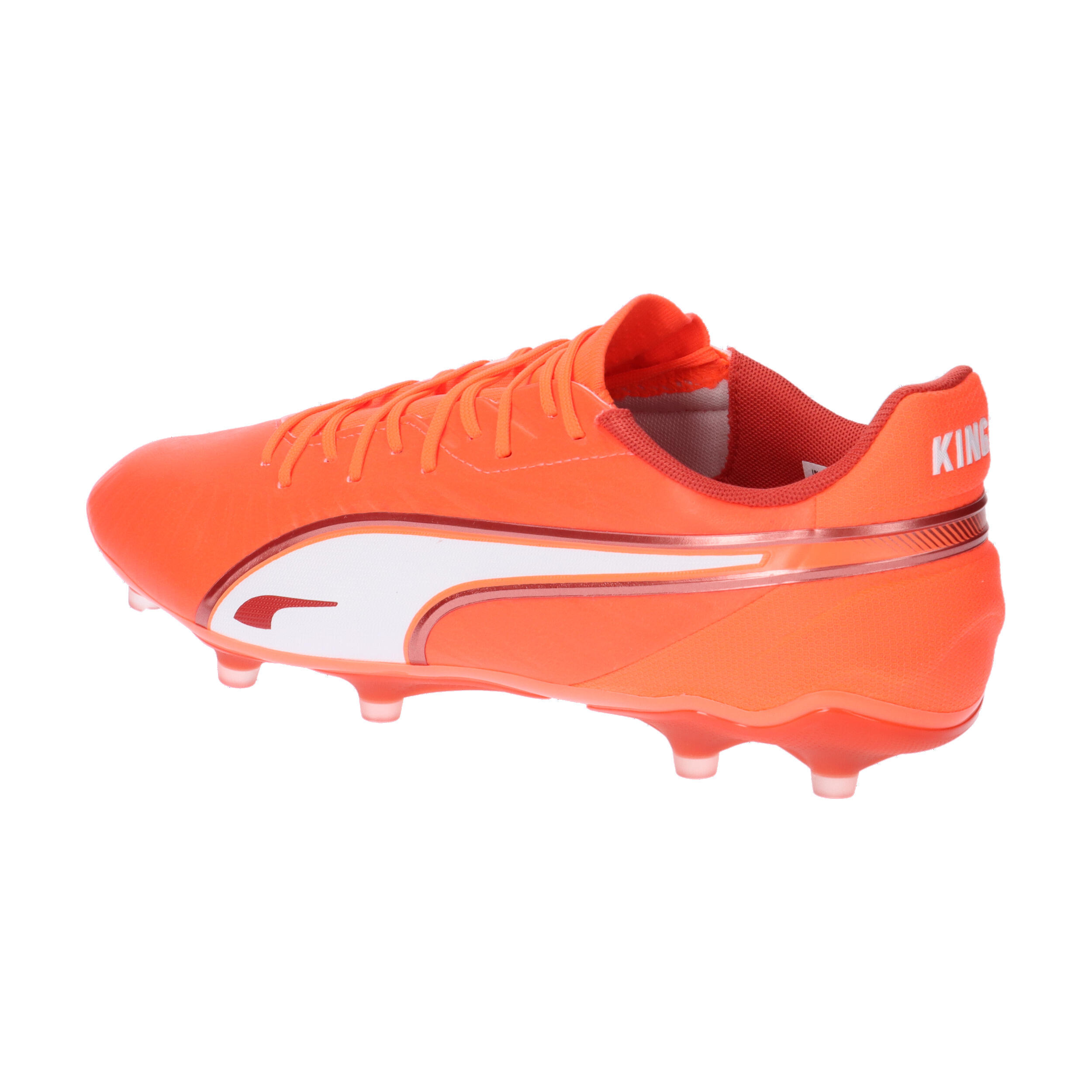 KING MATCH FG/AG Fußballschuhe Erwachsene PUMA Glowing Red White Fire 11/15